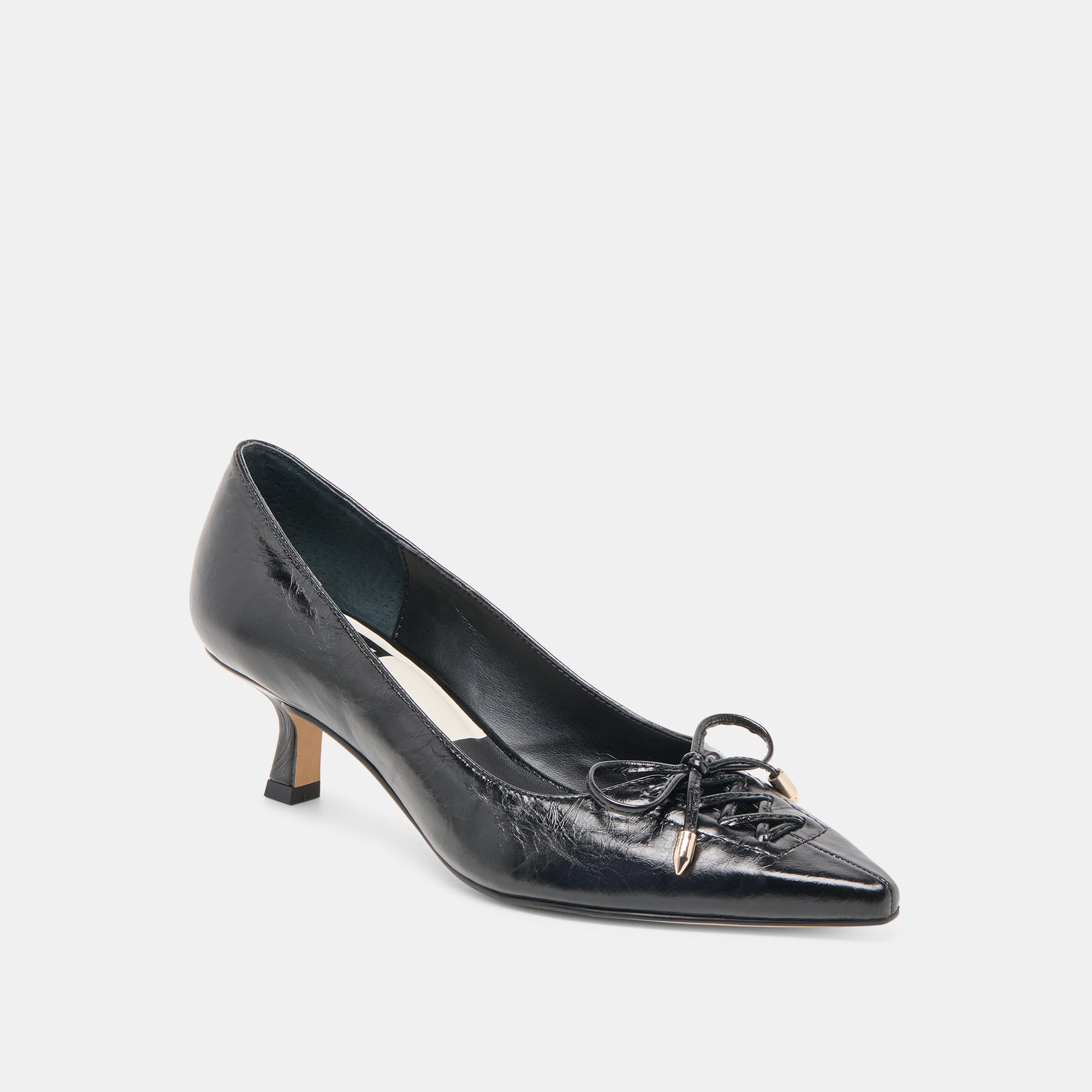 CLARIE HEELS MIDNIGHT CRINKLE PATENT LEATHER - Image 3