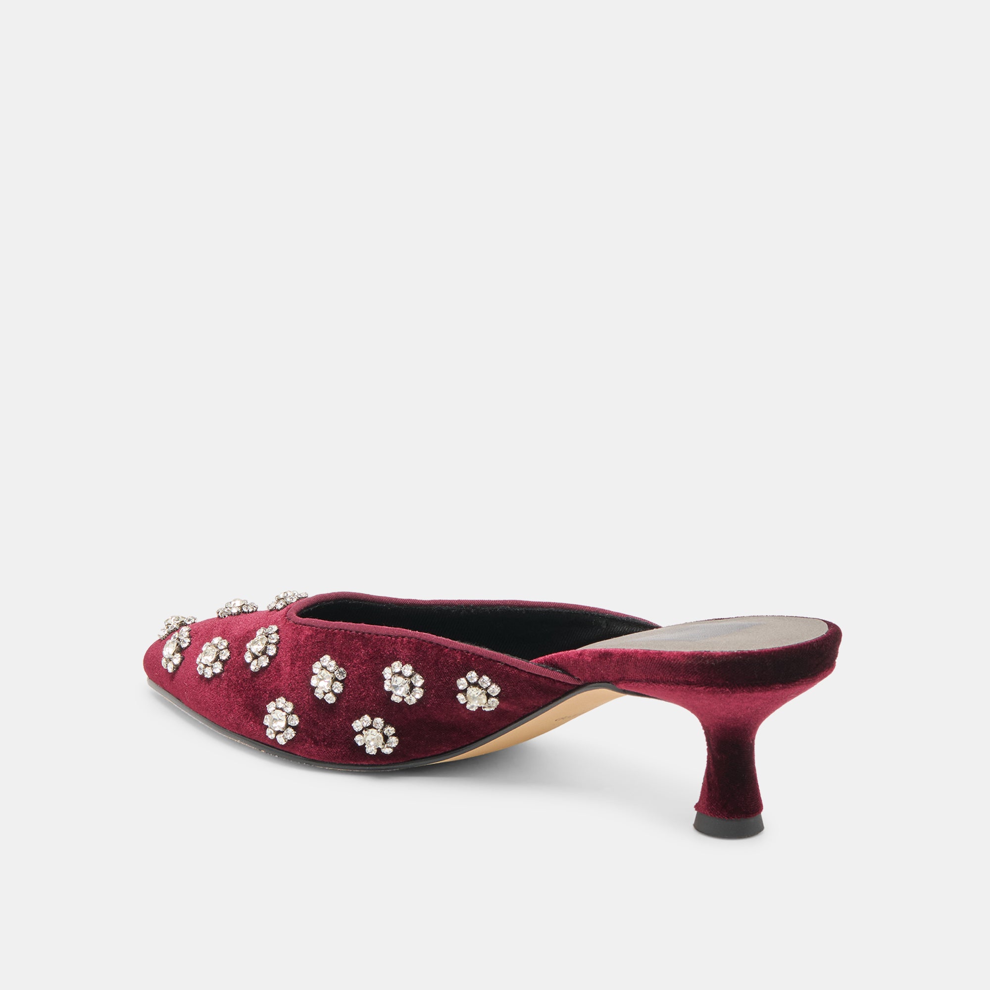 CLARA HEELS BORDEAUX VELVET - Image 8