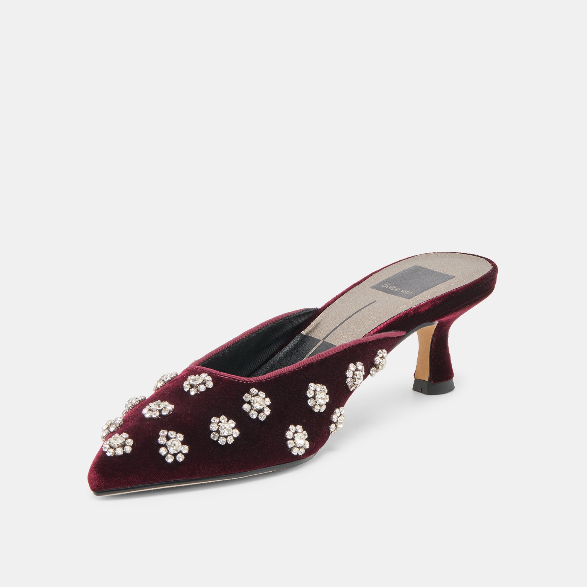 CLARA HEELS BORDEAUX VELVET - Image 7