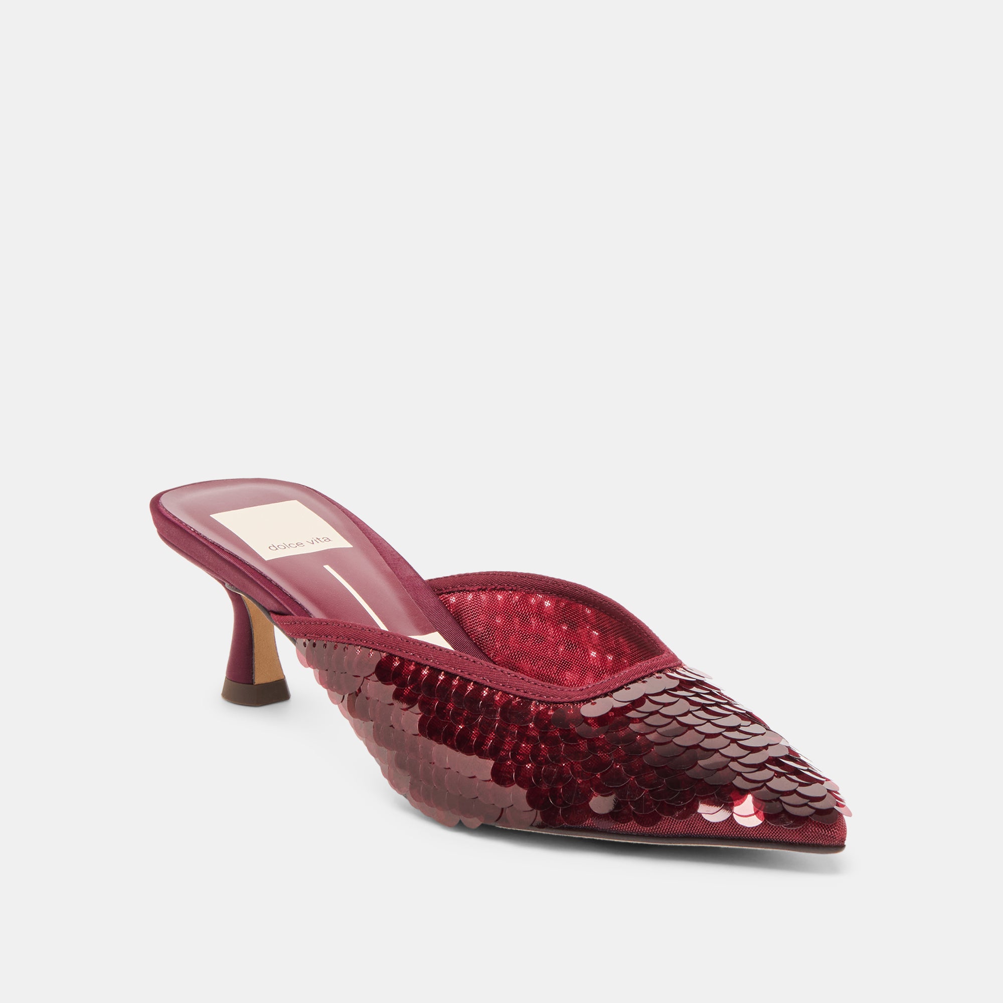 CLEO SEQUIN HEELS CRANBERRY SEQUIN - Image 3
