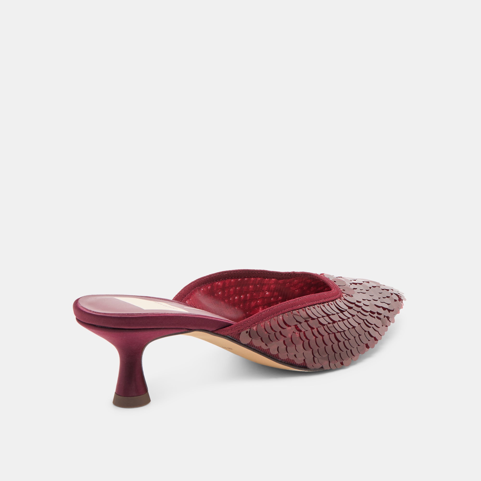 CLEO SEQUIN HEELS CRANBERRY SEQUIN - Image 5