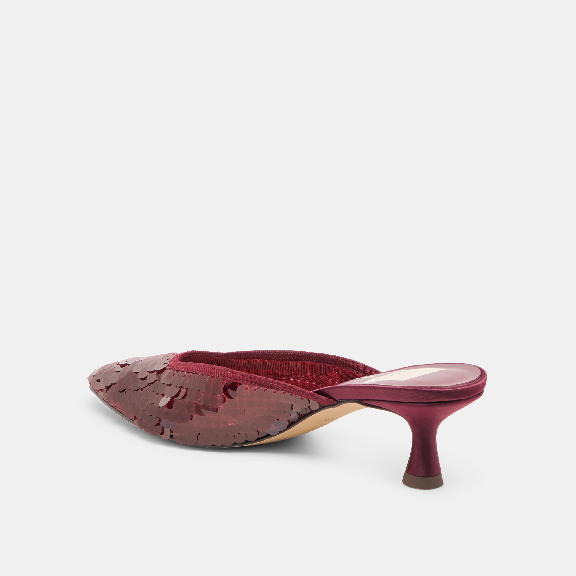 CLEO SEQUIN HEELS CRANBERRY SEQUIN - Image 7