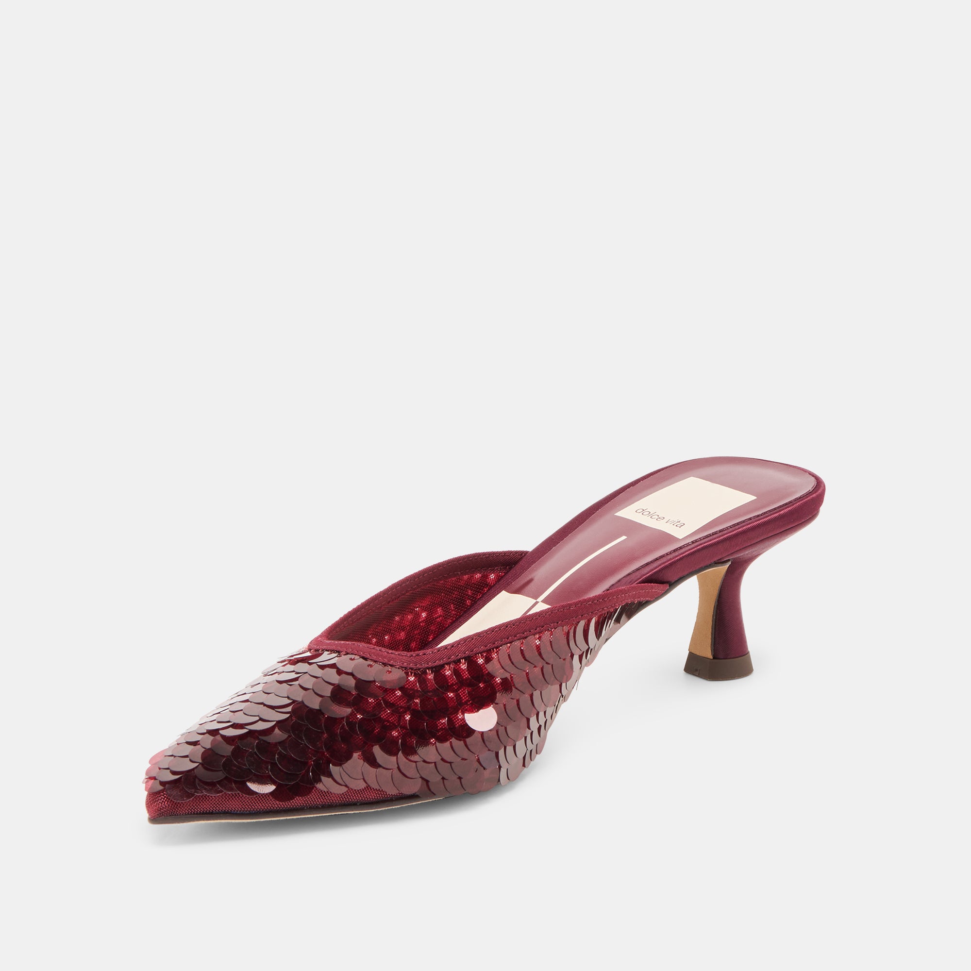 CLEO SEQUIN HEELS CRANBERRY SEQUIN - Image 6