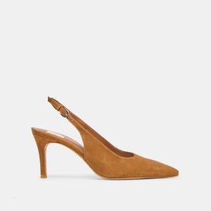 ELASI HEELS BROWN NUBUCK
