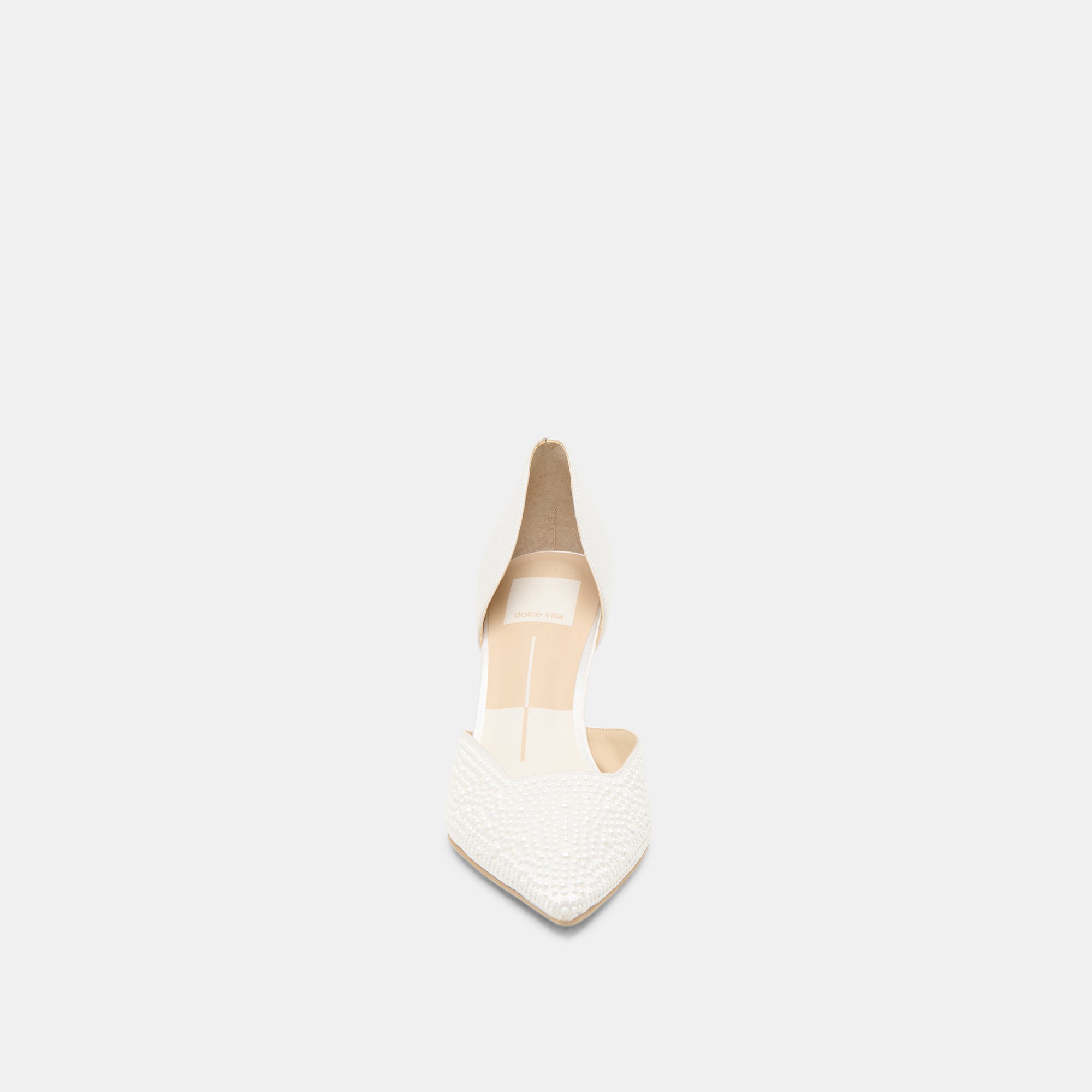 ELOY PEARL HEELS TRUE WHITE SATIN - Image 9