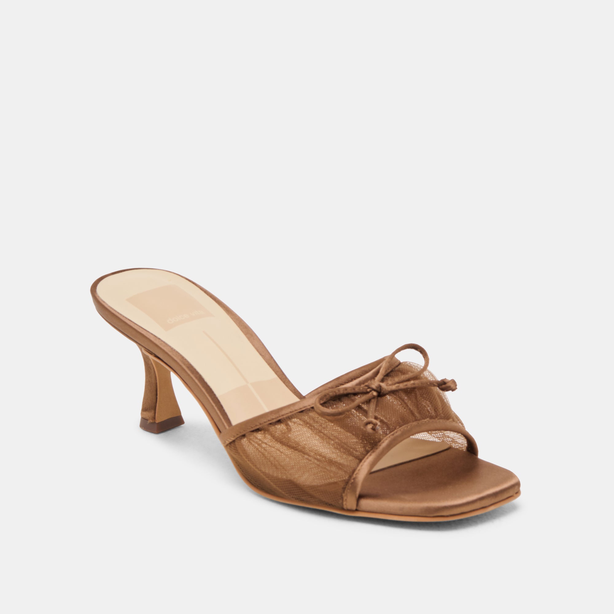 GALEN HEELS MID BROWN TULLE - Image 2