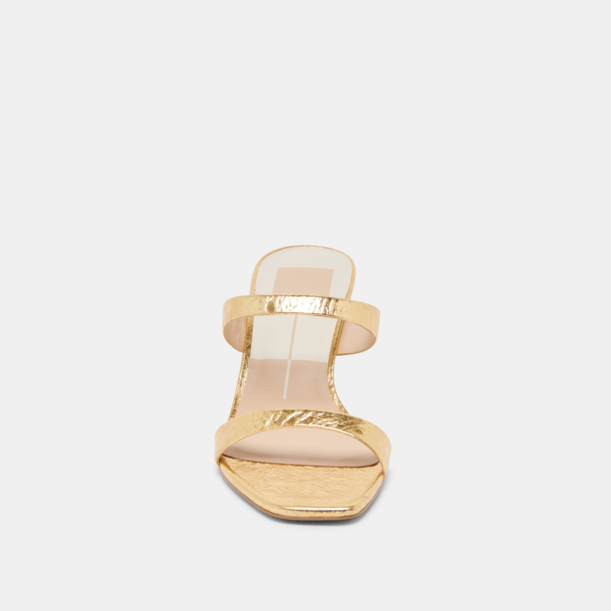 GENORA HEELS GOLD DISTRESSED LEATHER - Image 6