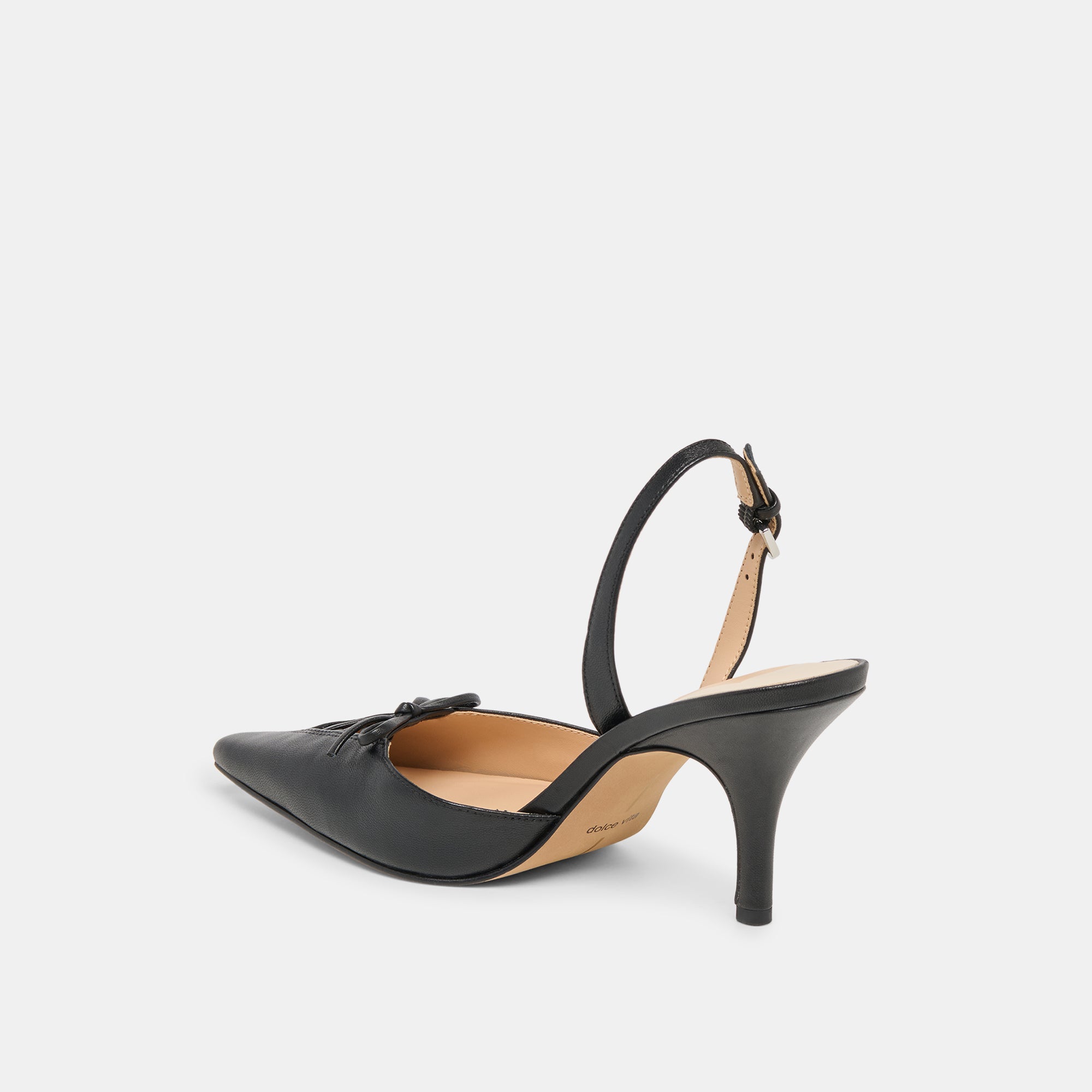 HAMYA HEELS BLACK LEATHER - Image 5