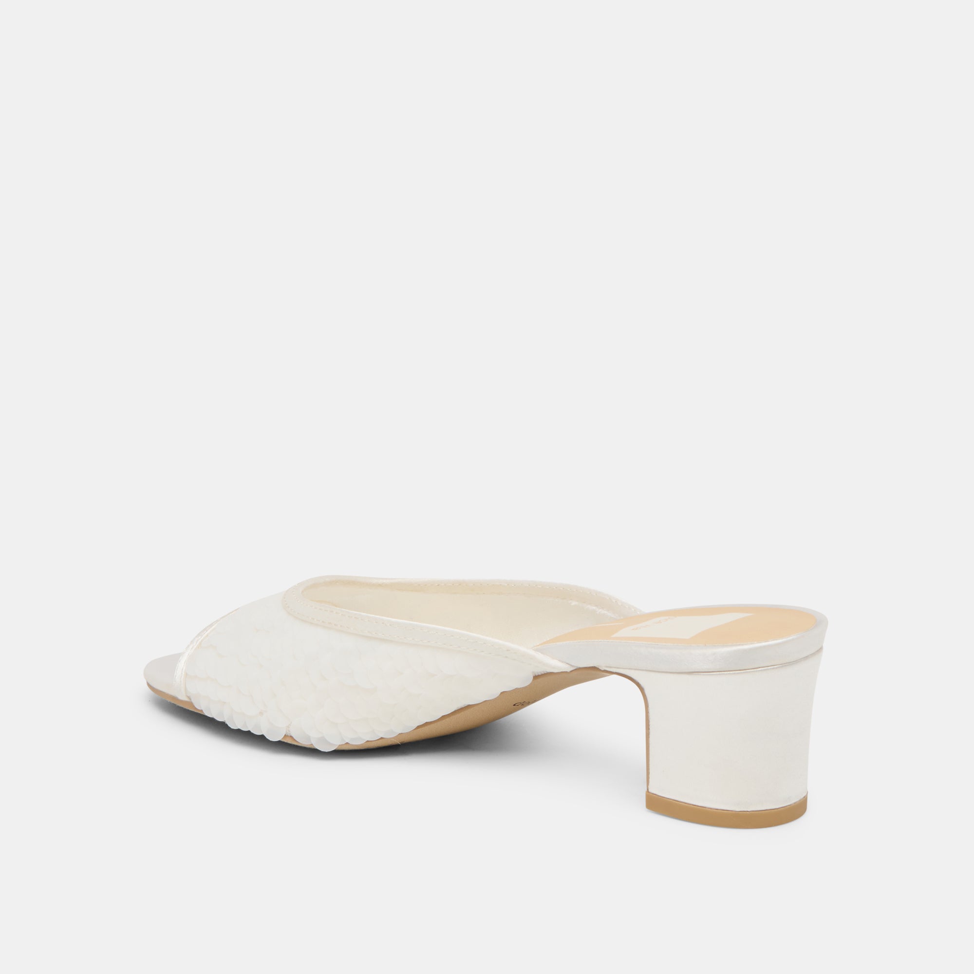 INGA HEELS OFF WHITE SEQUIN - Image 7