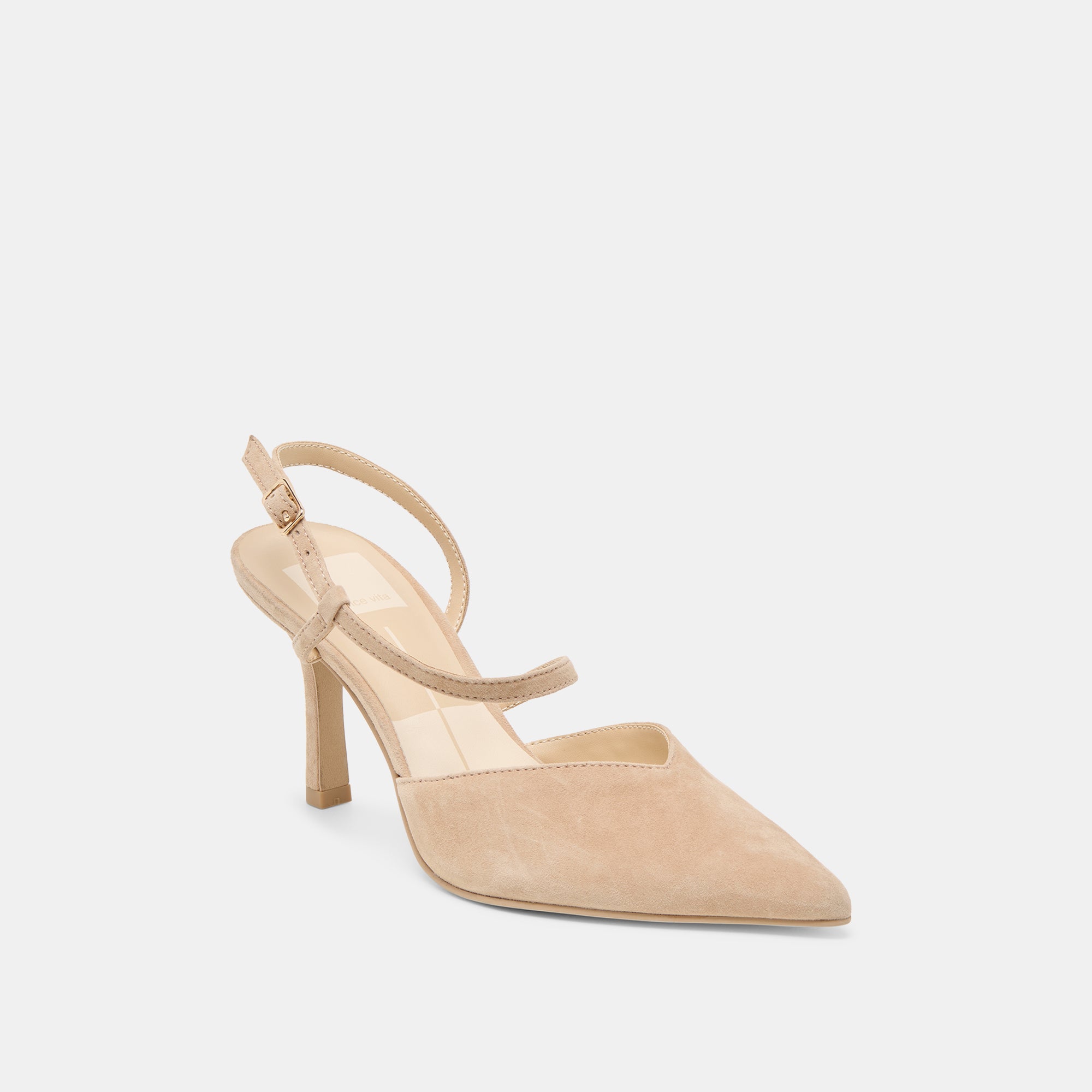 KAMRA HEELS CAMEL SUEDE - Image 3