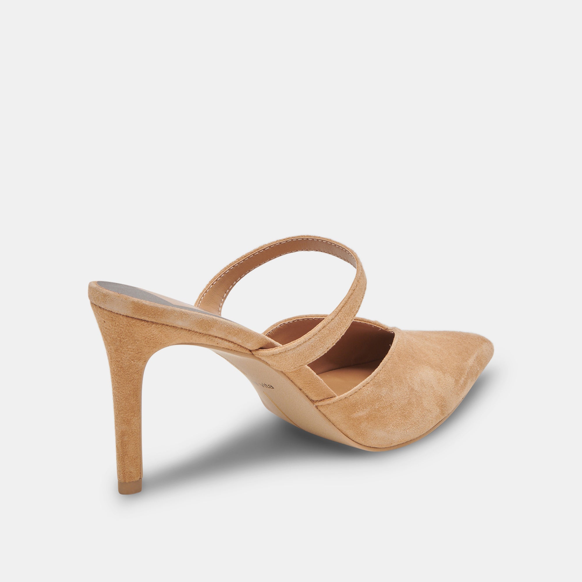 KANIKA WIDE HEELS TAN SUEDE - Image 3