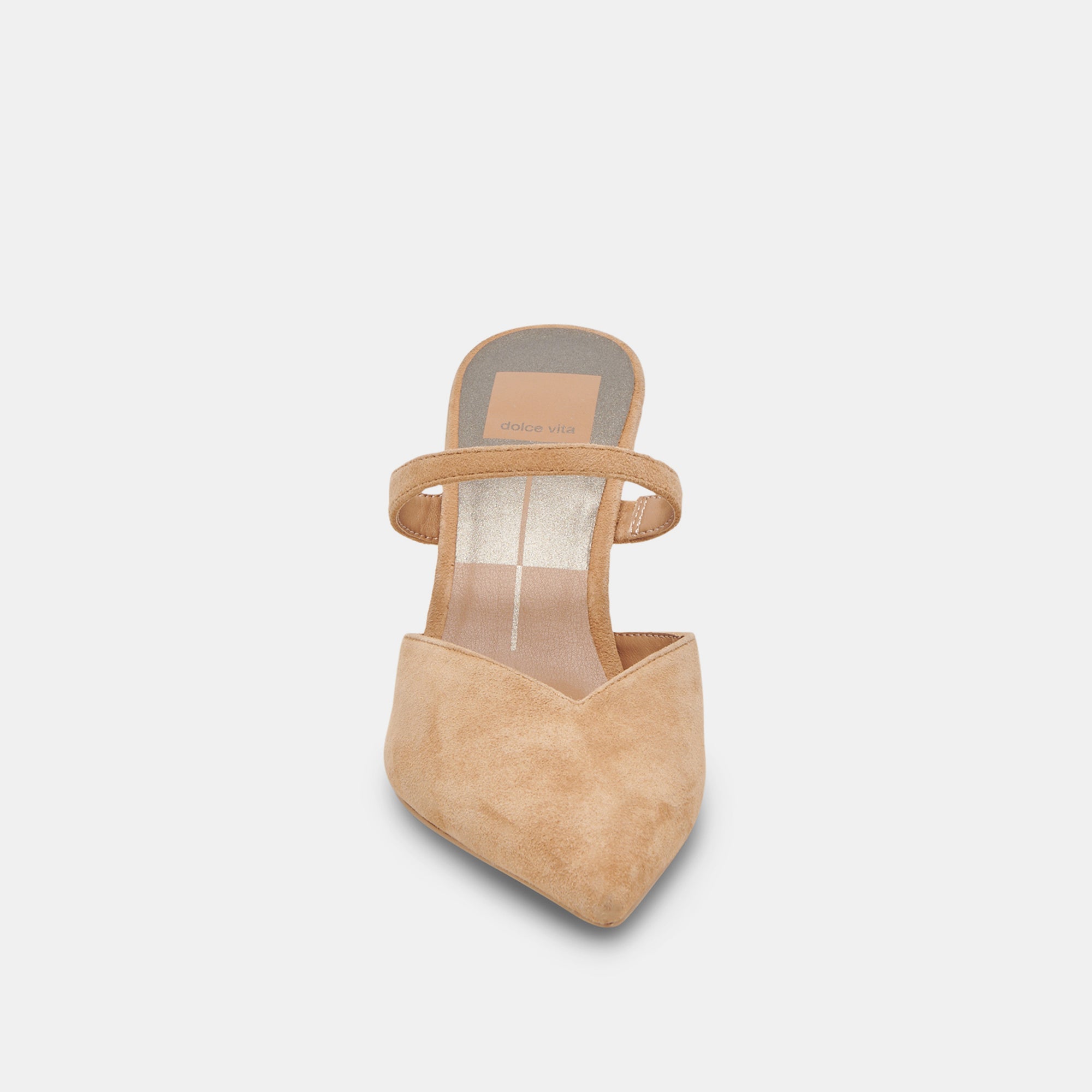 KANIKA WIDE HEELS TAN SUEDE - Image 6