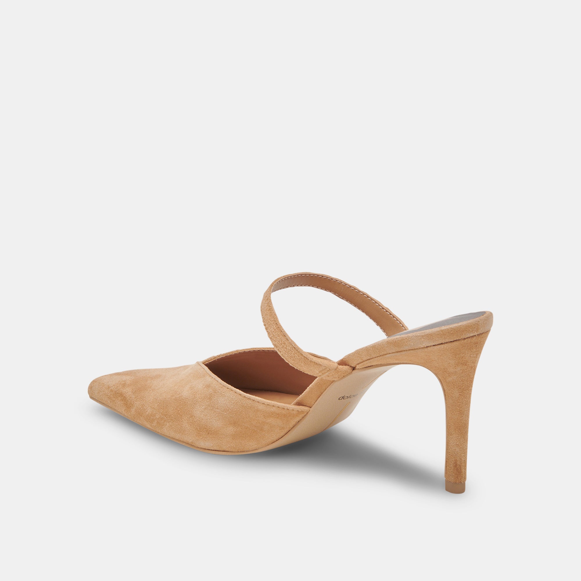 KANIKA WIDE HEELS TAN SUEDE - Image 5