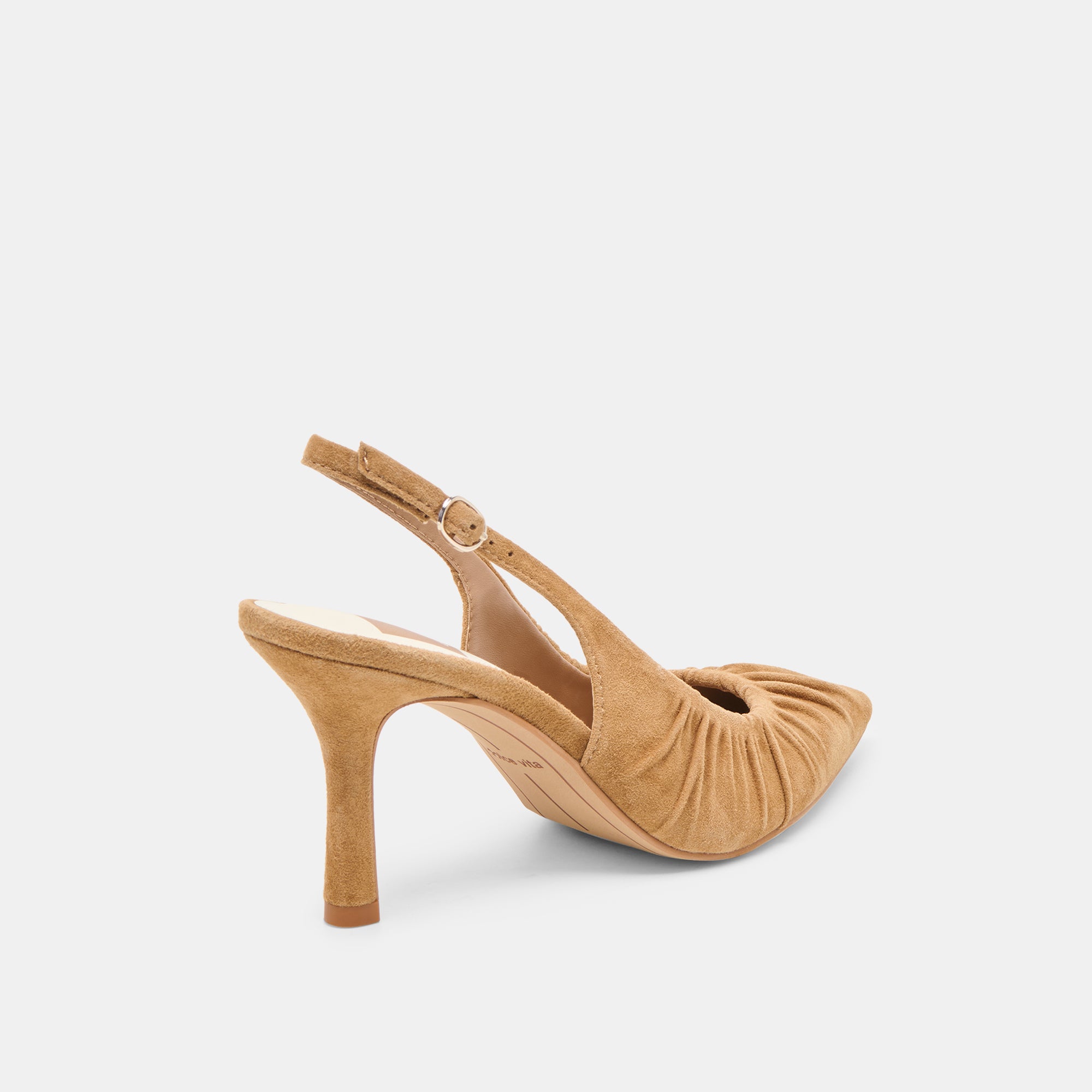 KEIRA HEELS LT BROWN SUEDE - Image 3