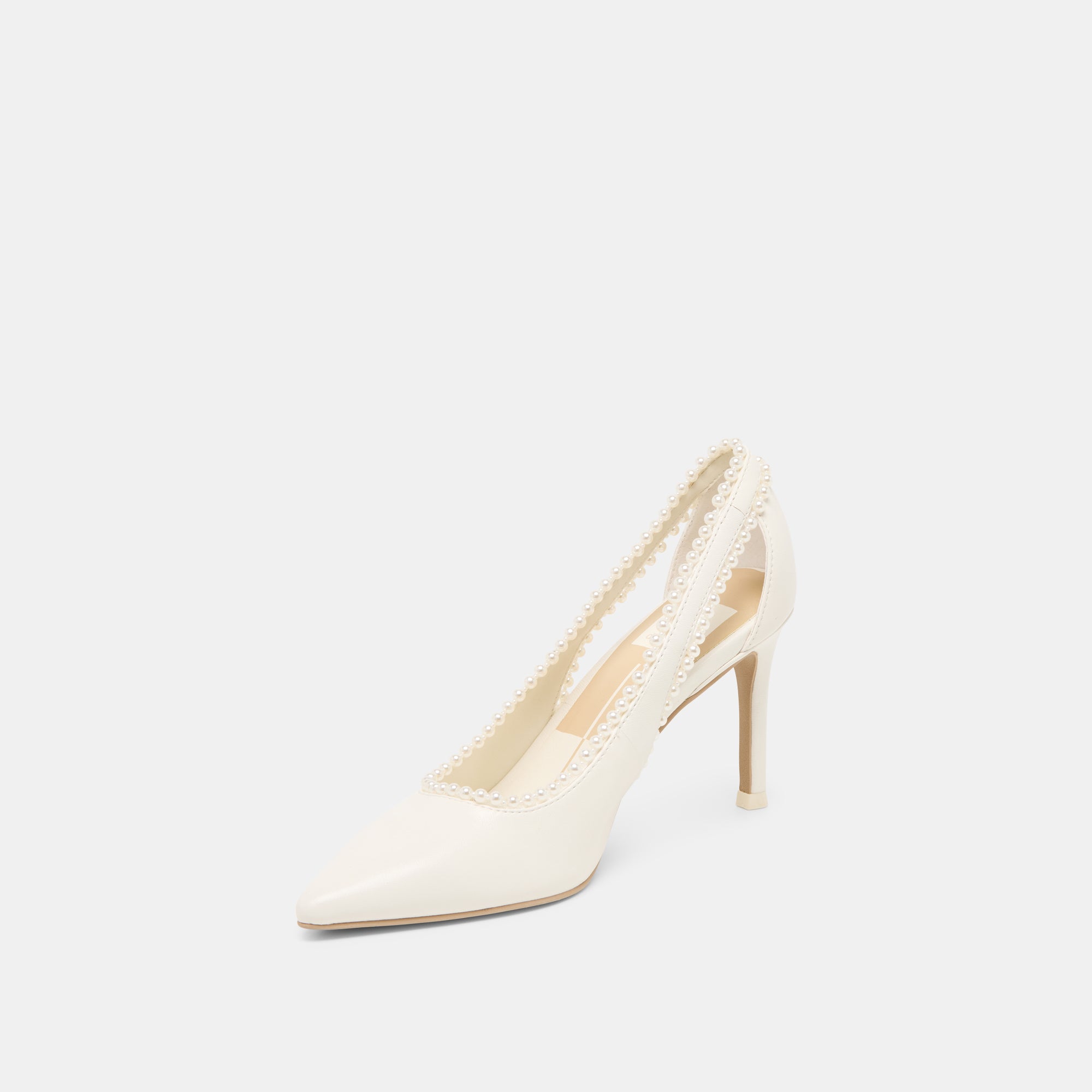 KELSON PEARL HEELS TRUE WHITE LEATHER - Image 7
