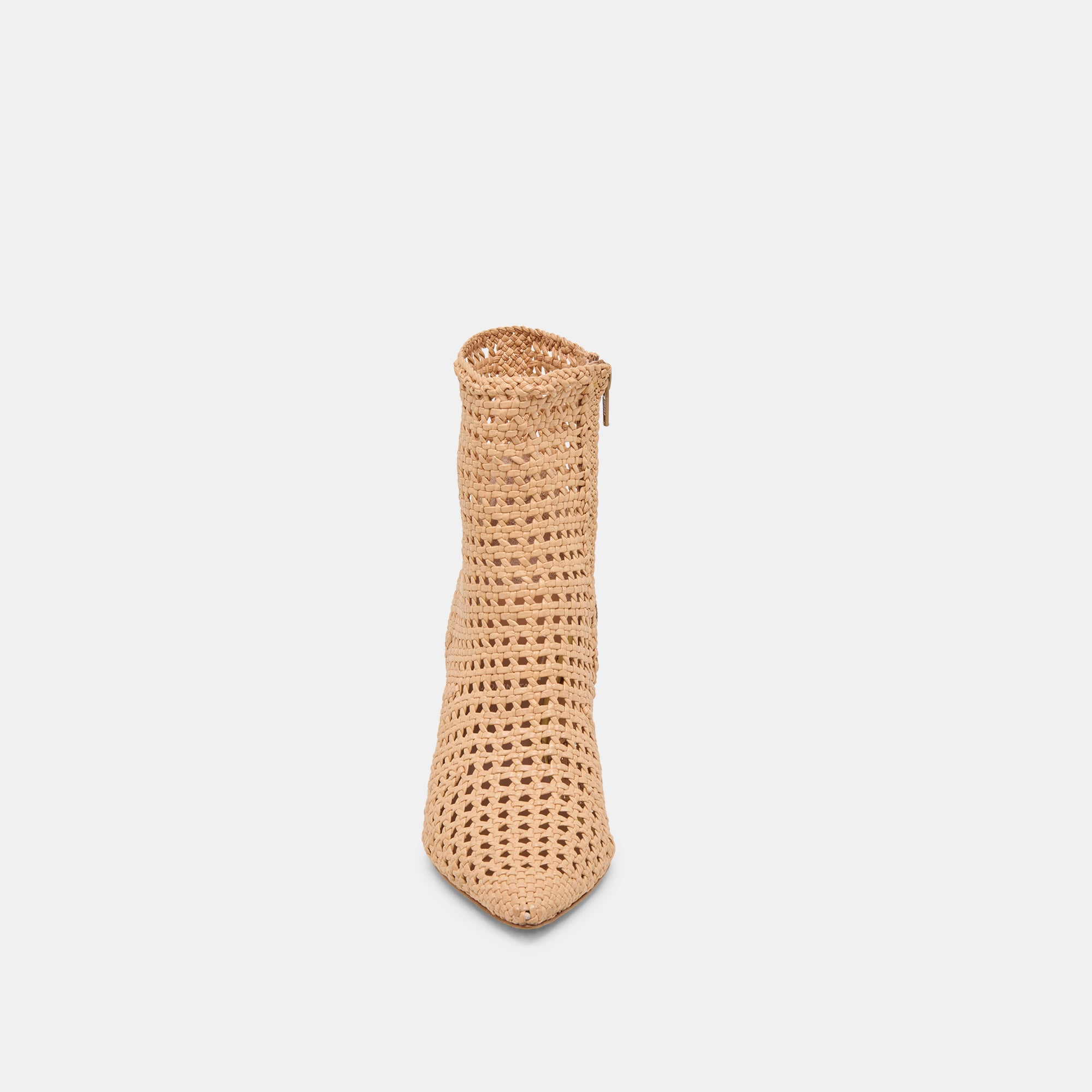 LONNI BOOTIES LIGHT TAN WOVEN LEATHER - Image 7