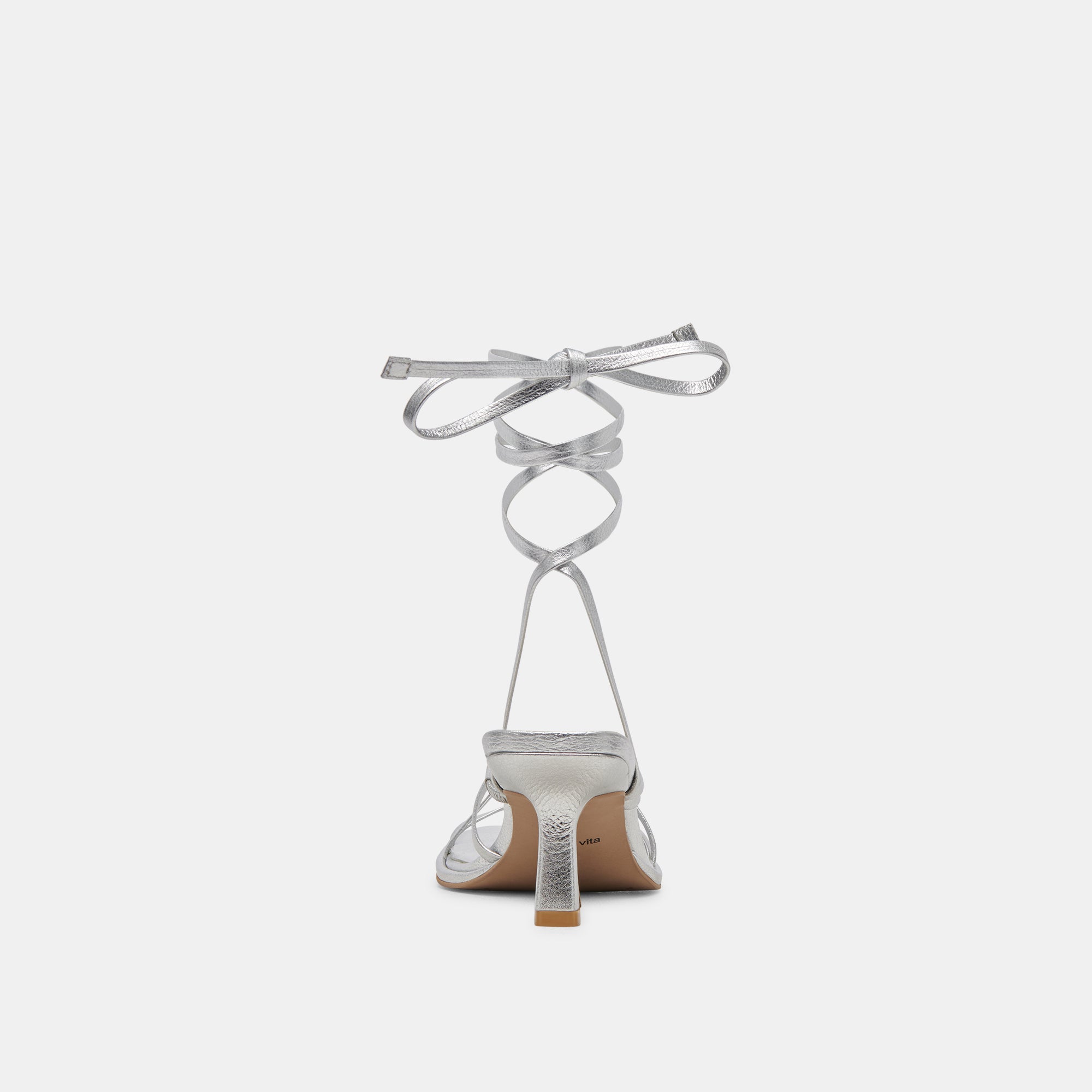 MALABO HEELS SILVER METALLIC LEATHER - Image 9