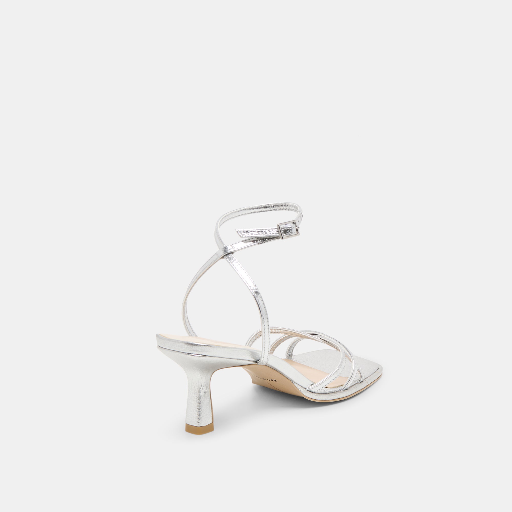 MANJI HEELS SILVER METALLIC LEATHER - Image 5