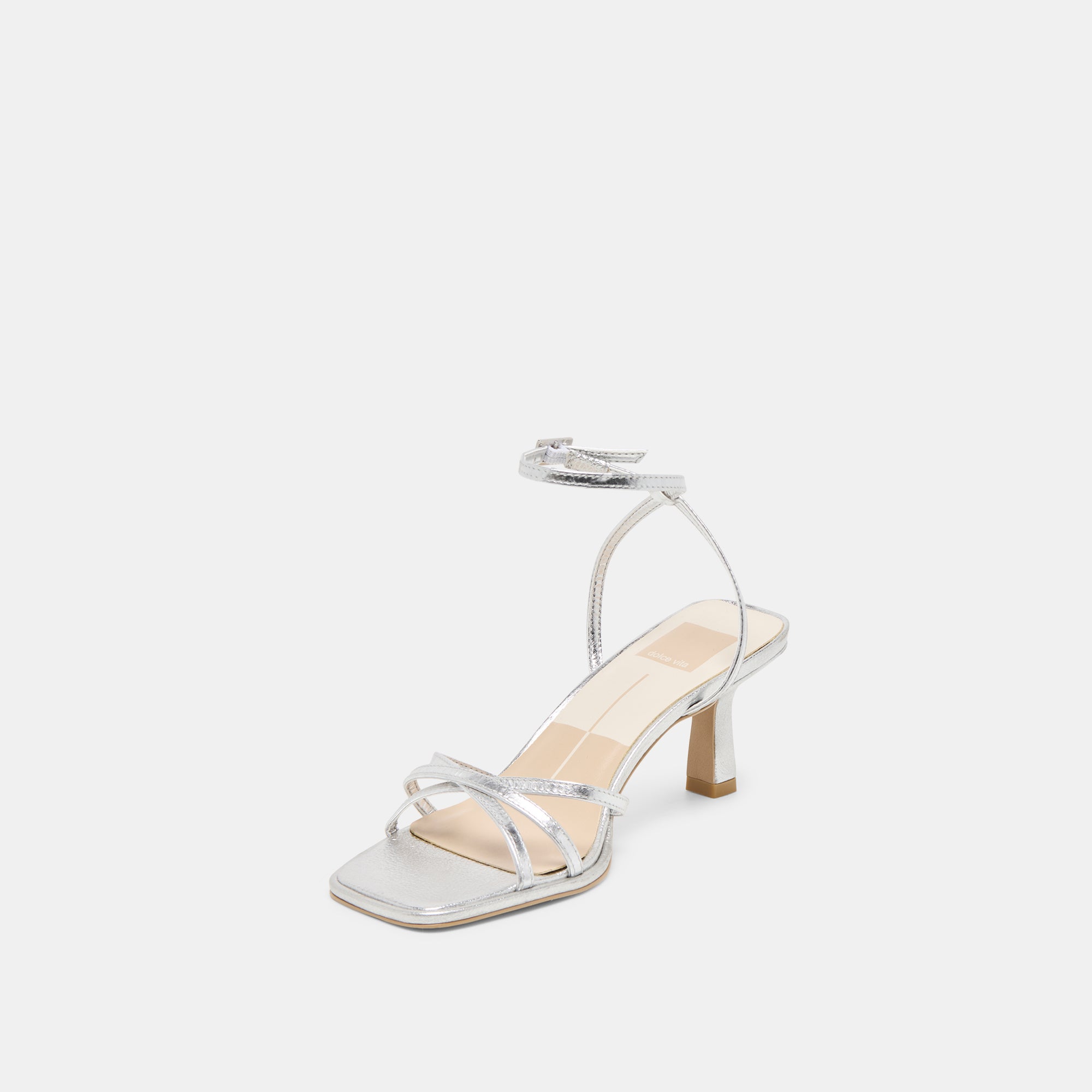 MANJI HEELS SILVER METALLIC LEATHER - Image 6