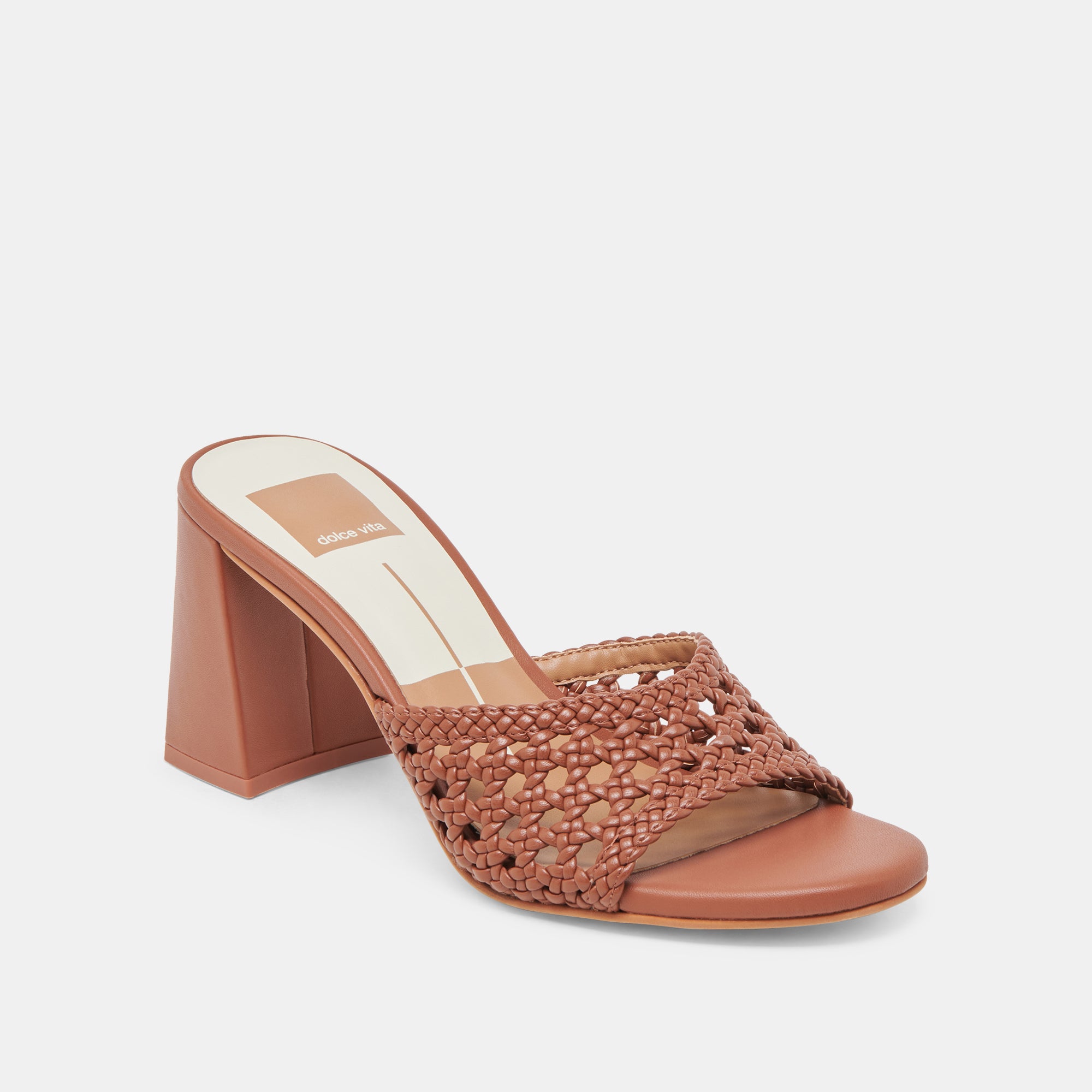 MARGOE HEELS COGNAC WOVEN STELLA - Image 2