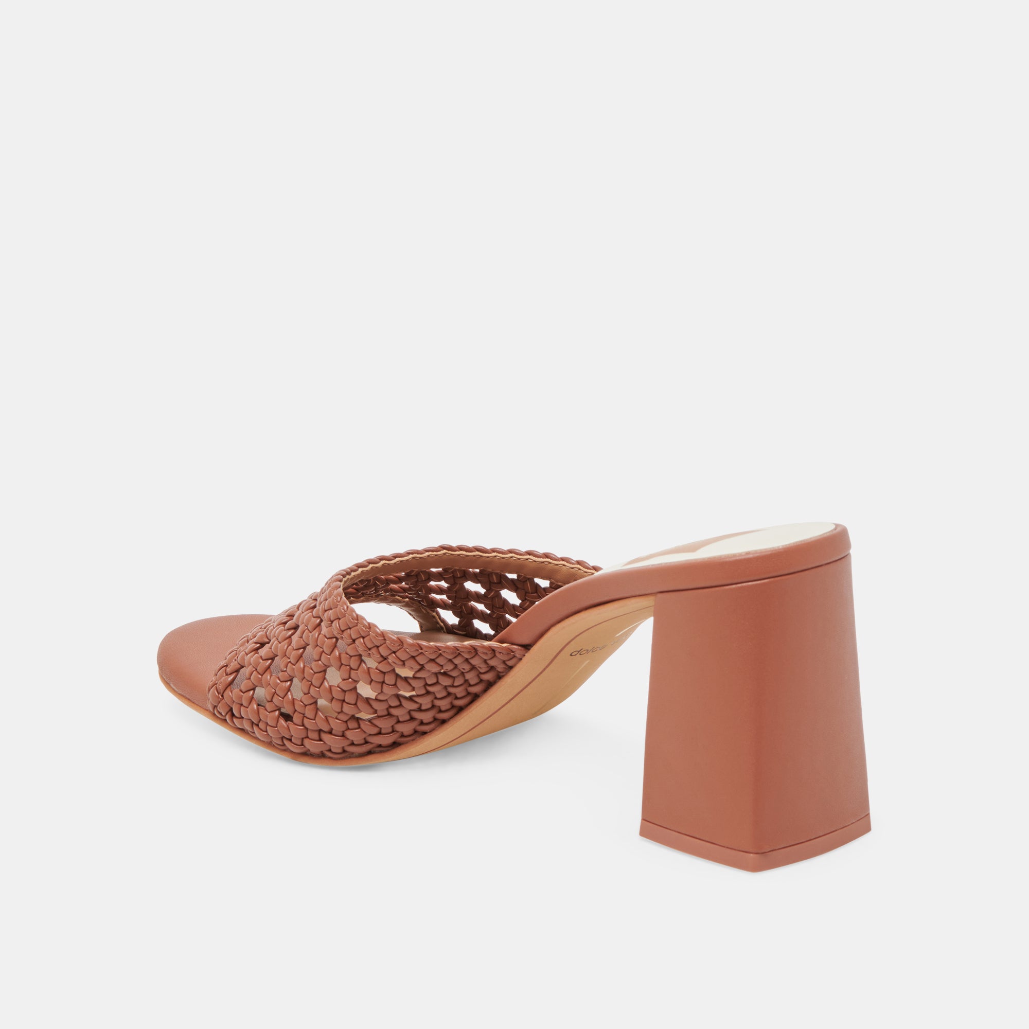 MARGOE HEELS COGNAC WOVEN STELLA - Image 5