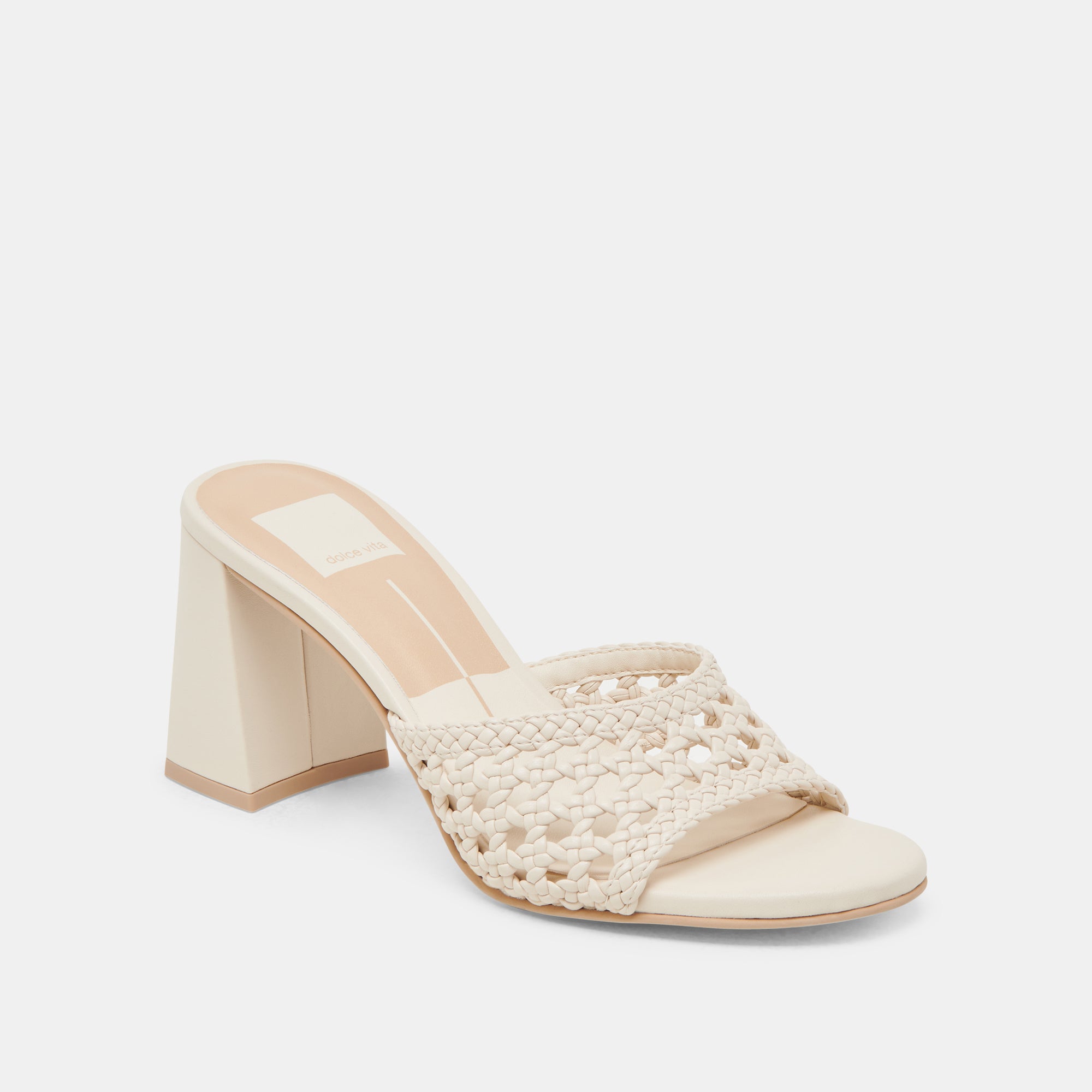 MARGOE HEELS CREME WOVEN STELLA - Image 3