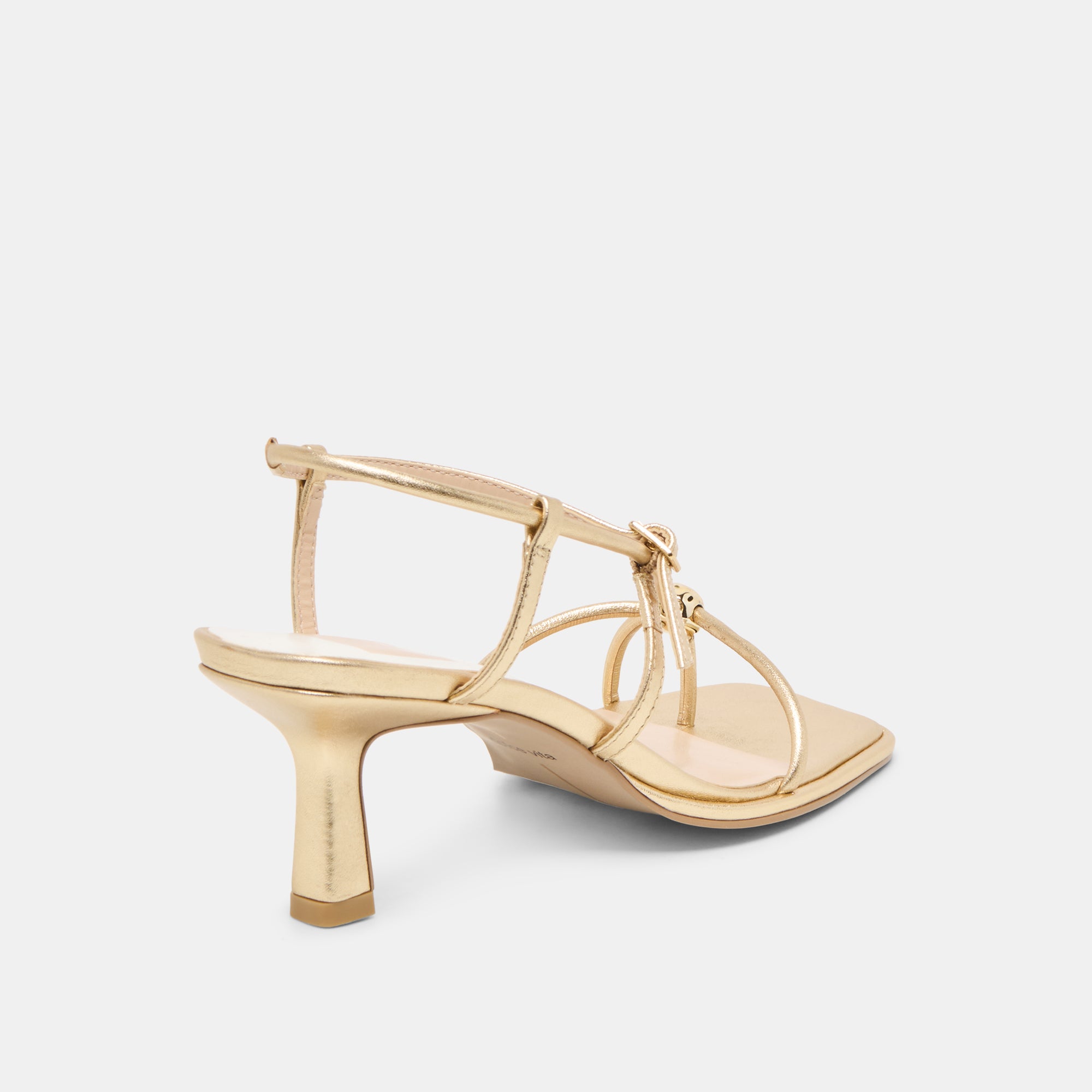 MYLEE HEELS GOLD DISTRESSED LEATHER - Image 5