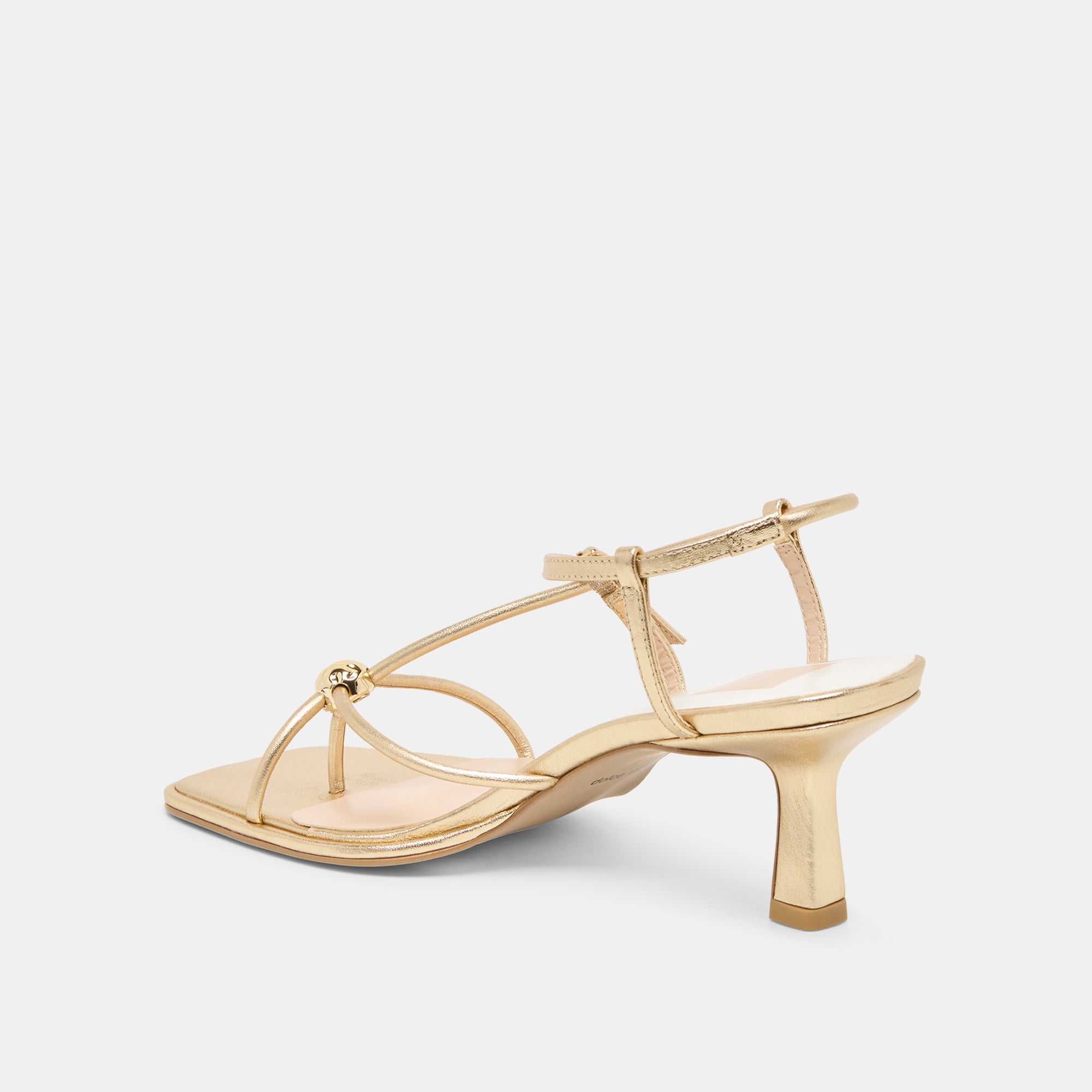 MYLEE HEELS GOLD DISTRESSED LEATHER - Image 9