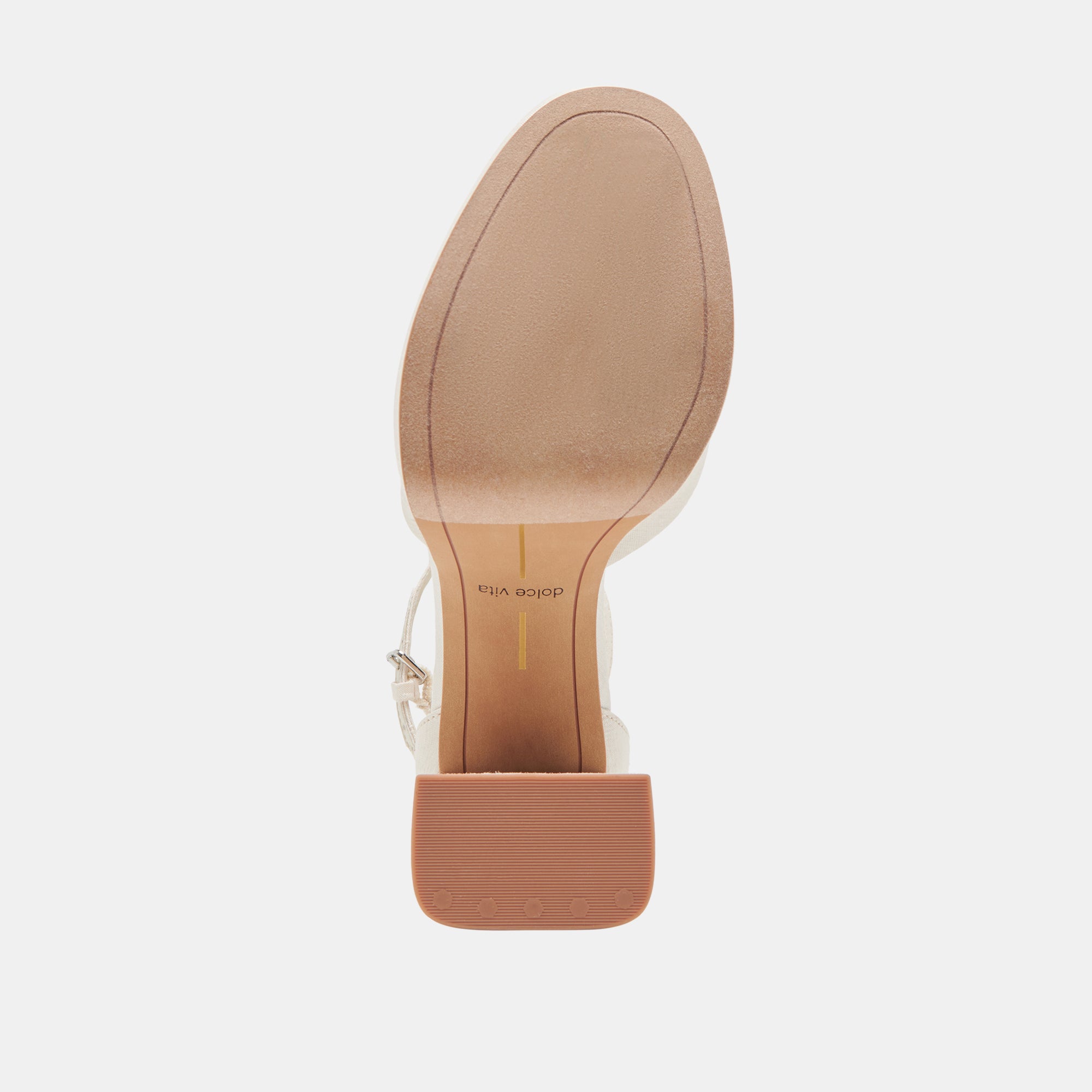 PANDRO WIDE HEELS WHITE SATIN - Image 9