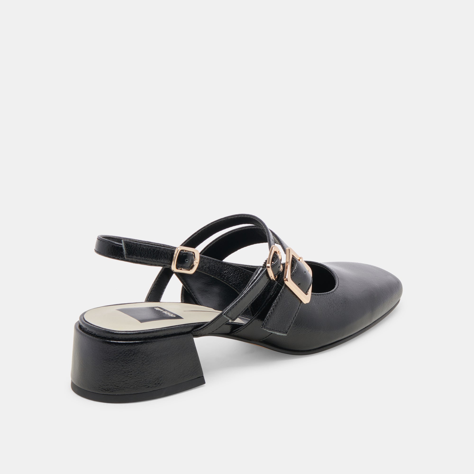 PATZY HEELS MIDNIGHT CRINKLE PATENT LEATHER - Image 5