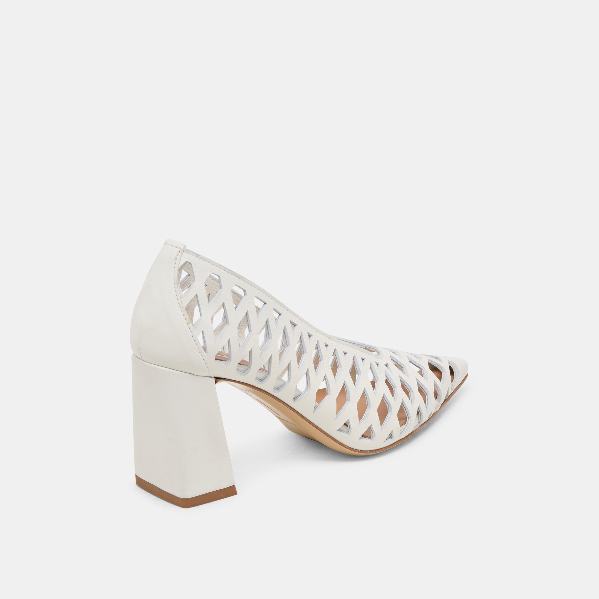 TANYA HEELS BONE WOVEN LEATHER - Image 5