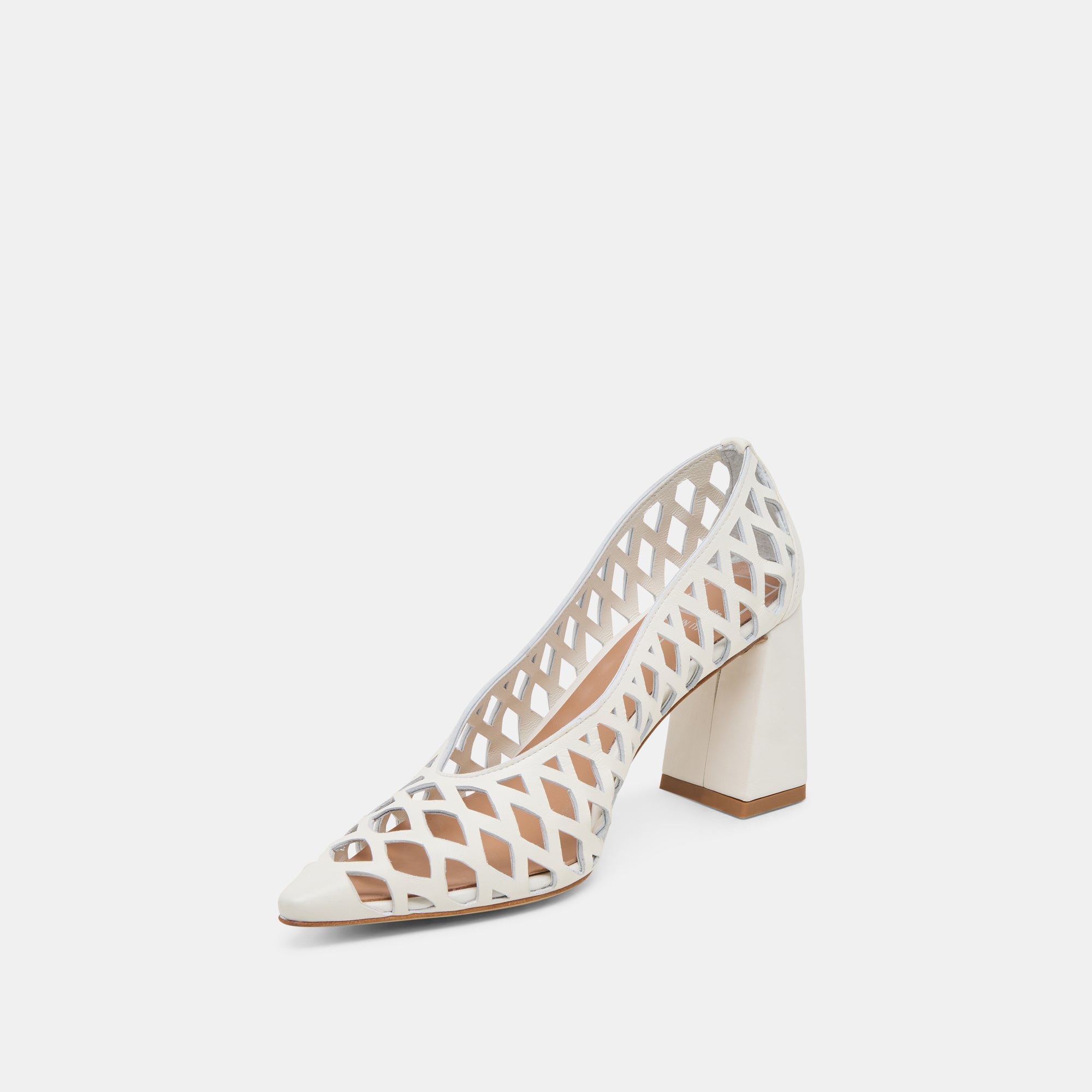 TANYA HEELS BONE WOVEN LEATHER - Image 7