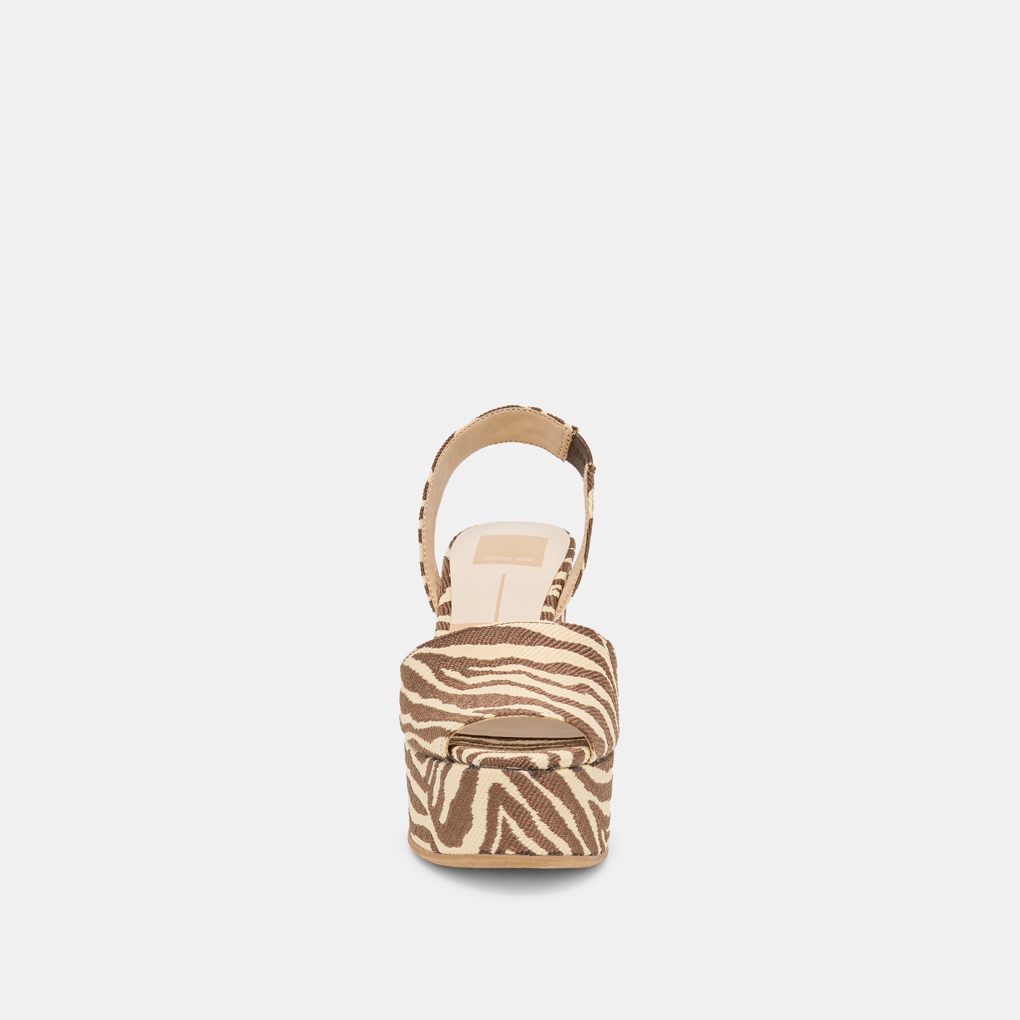 AKERA WEDGES BEIGE ZEBRA RAFFIA - Image 6