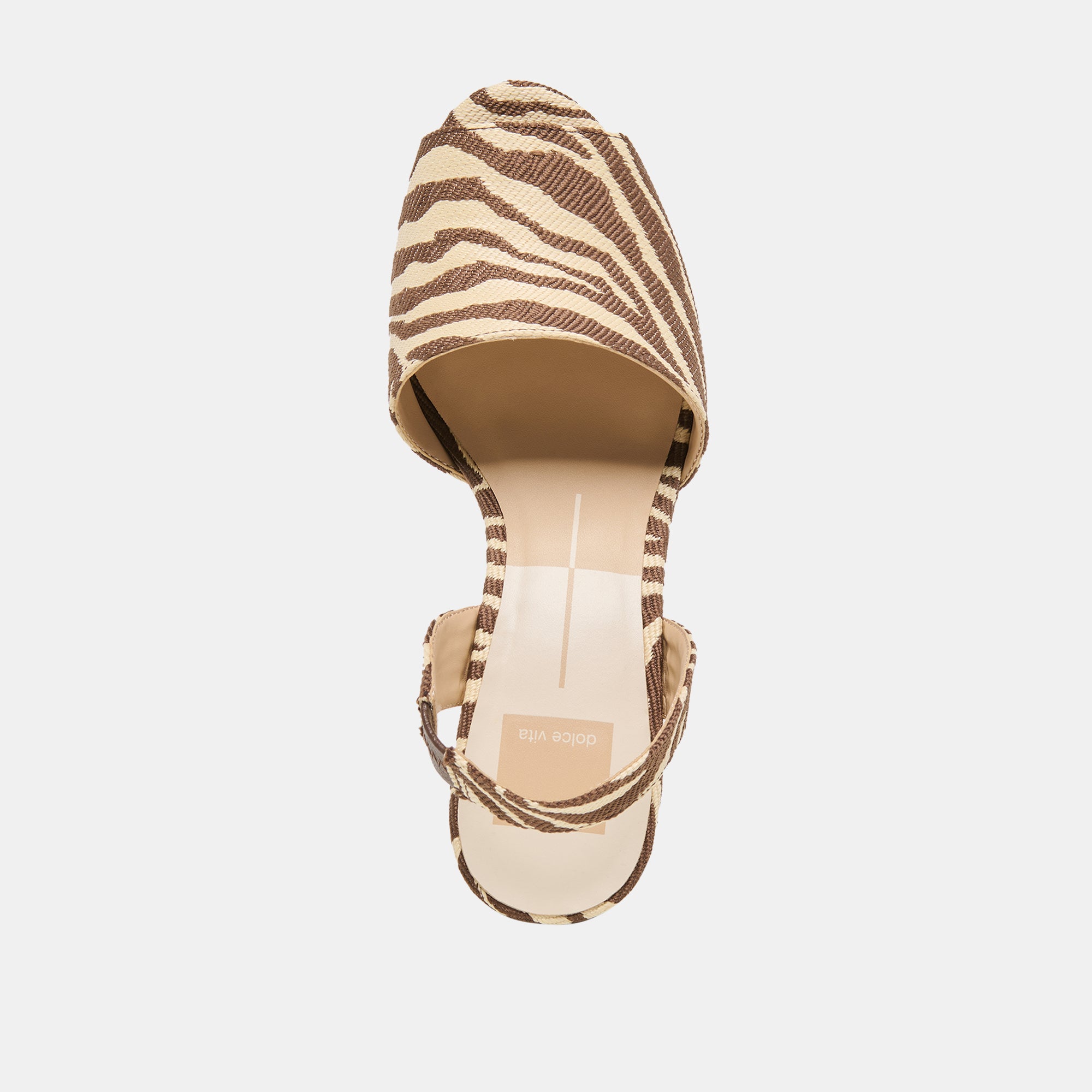 AKERA WEDGES BEIGE ZEBRA RAFFIA - Image 8