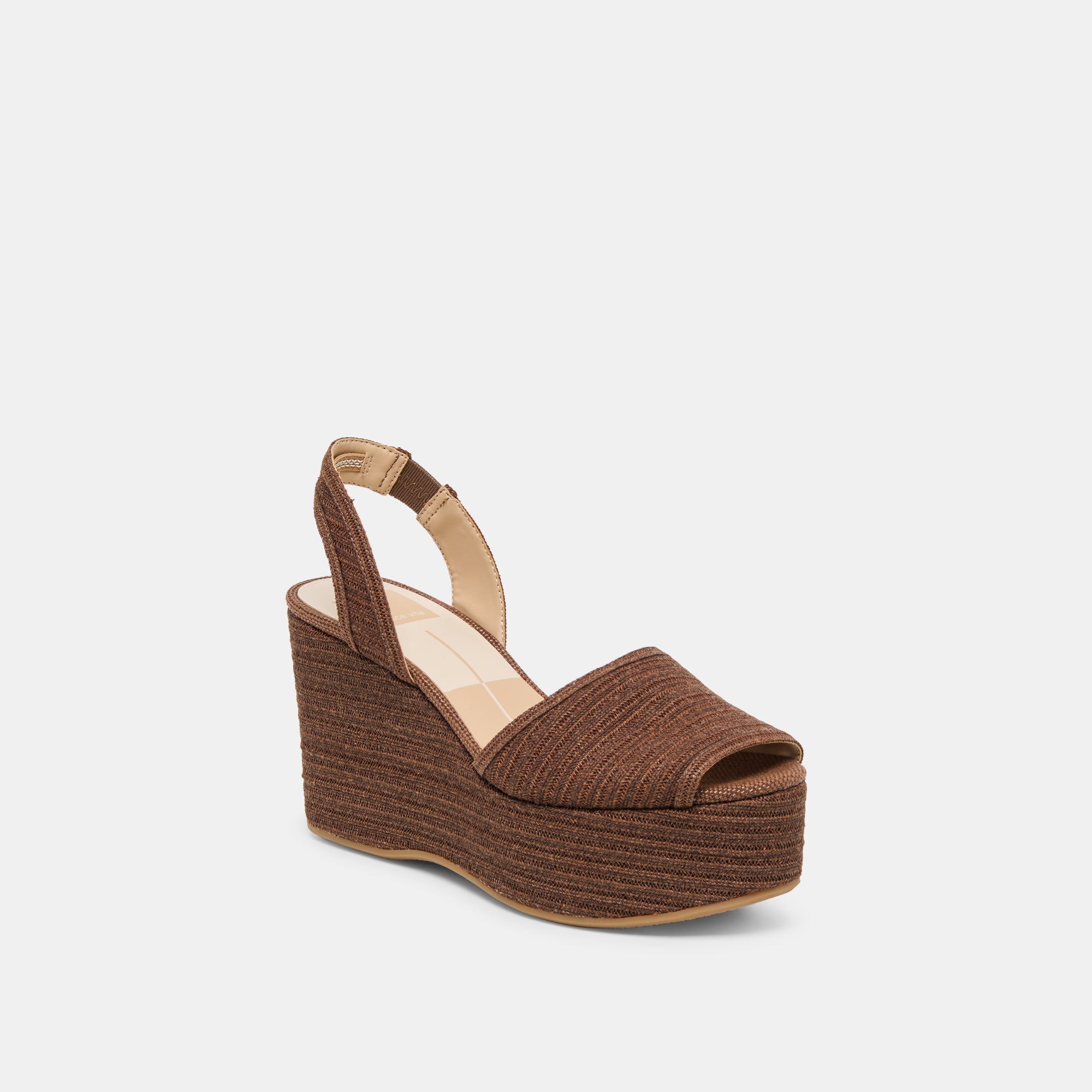 AKERA WEDGES COCOA RAFFIA - Image 2