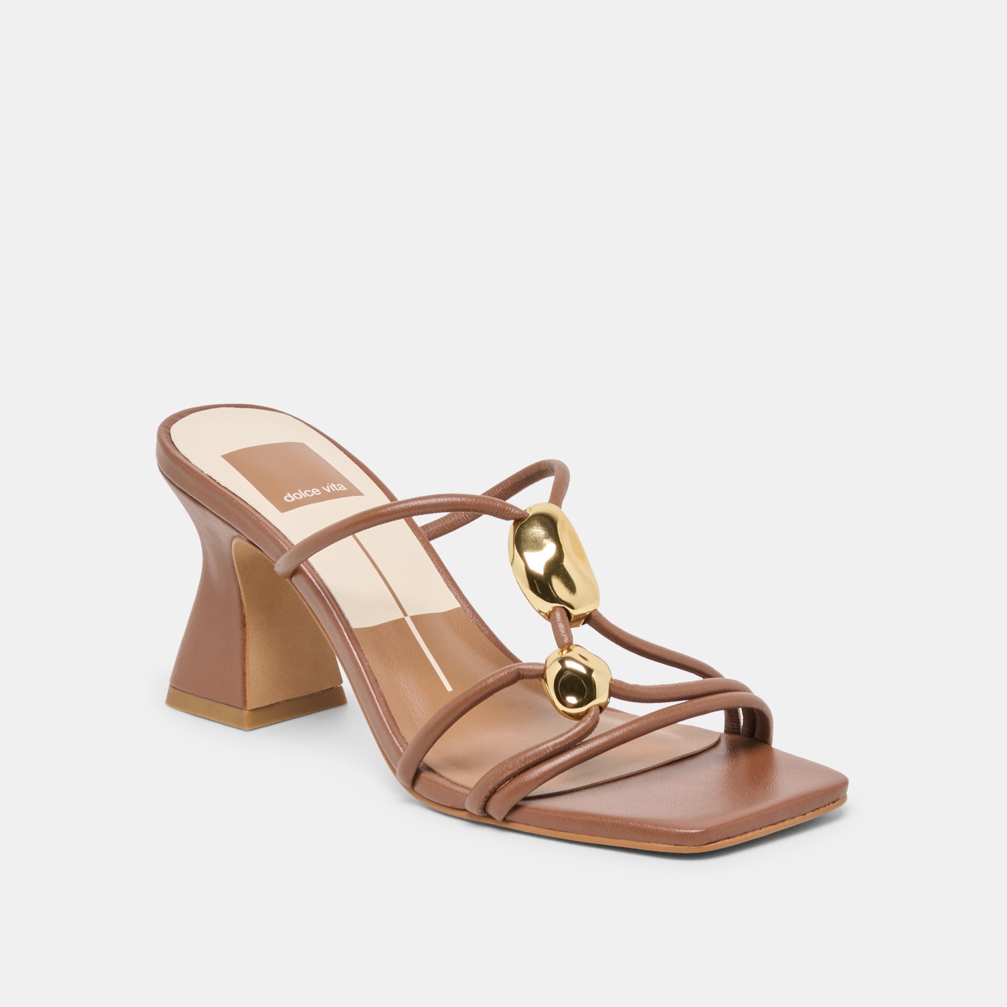 ALAYNA HEELS COGNAC LEATHER - Image 3
