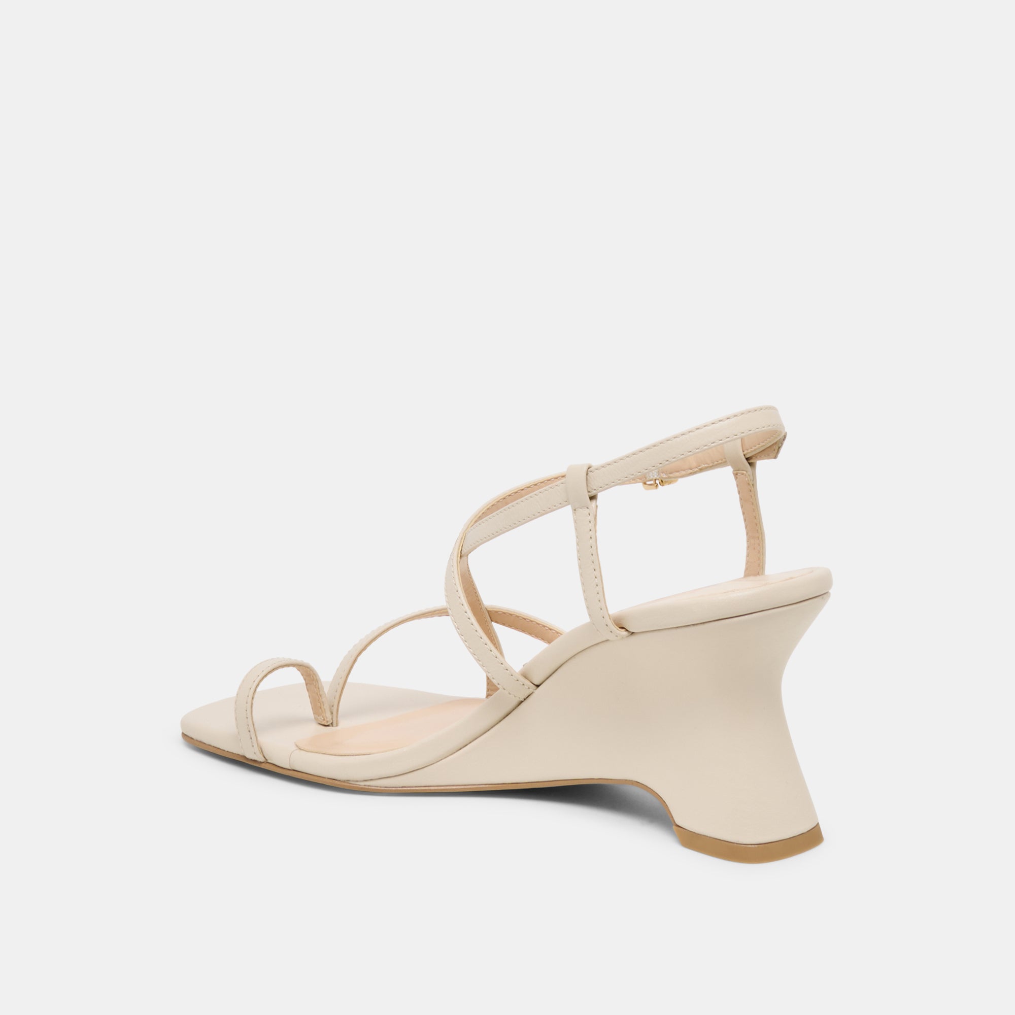 AYLEE WEDGES CREAM LEATHER - Image 5