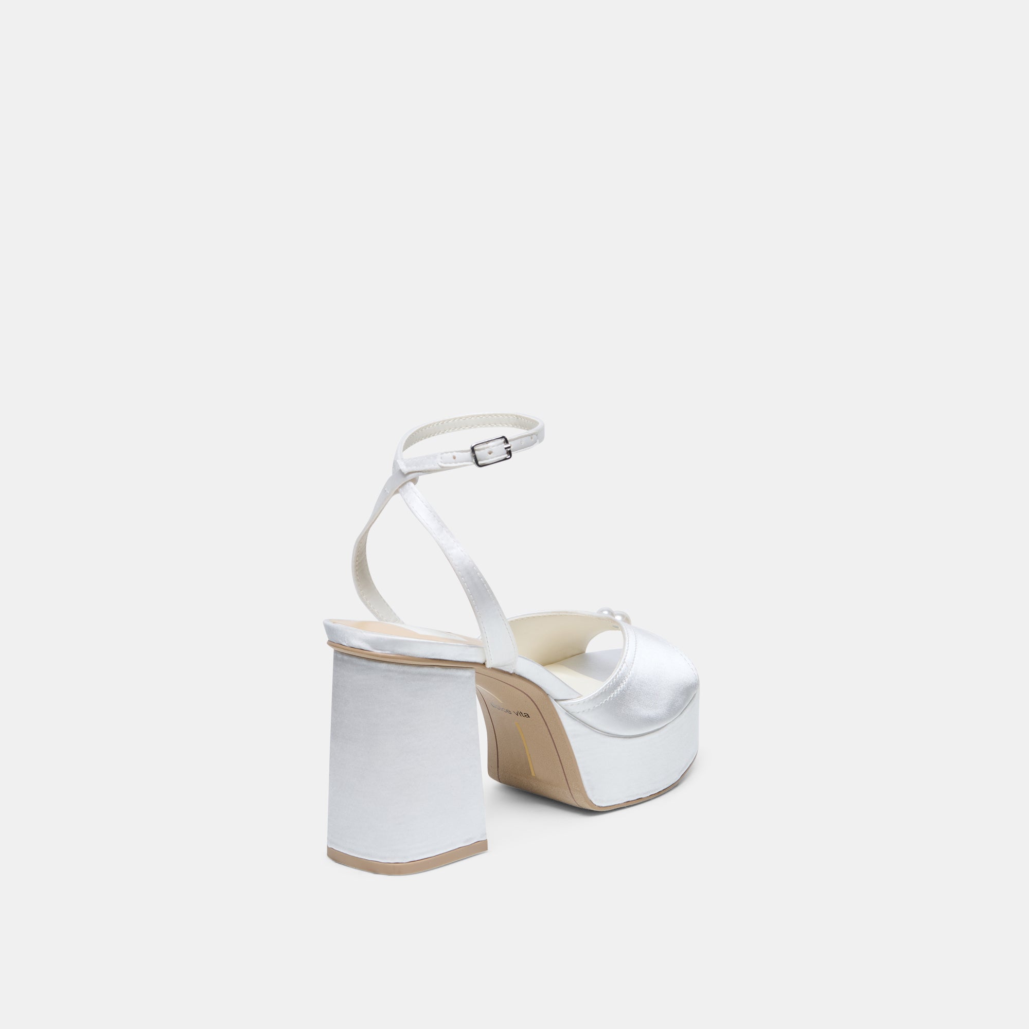 BRYLA HEELS WHITE SATIN - Image 5
