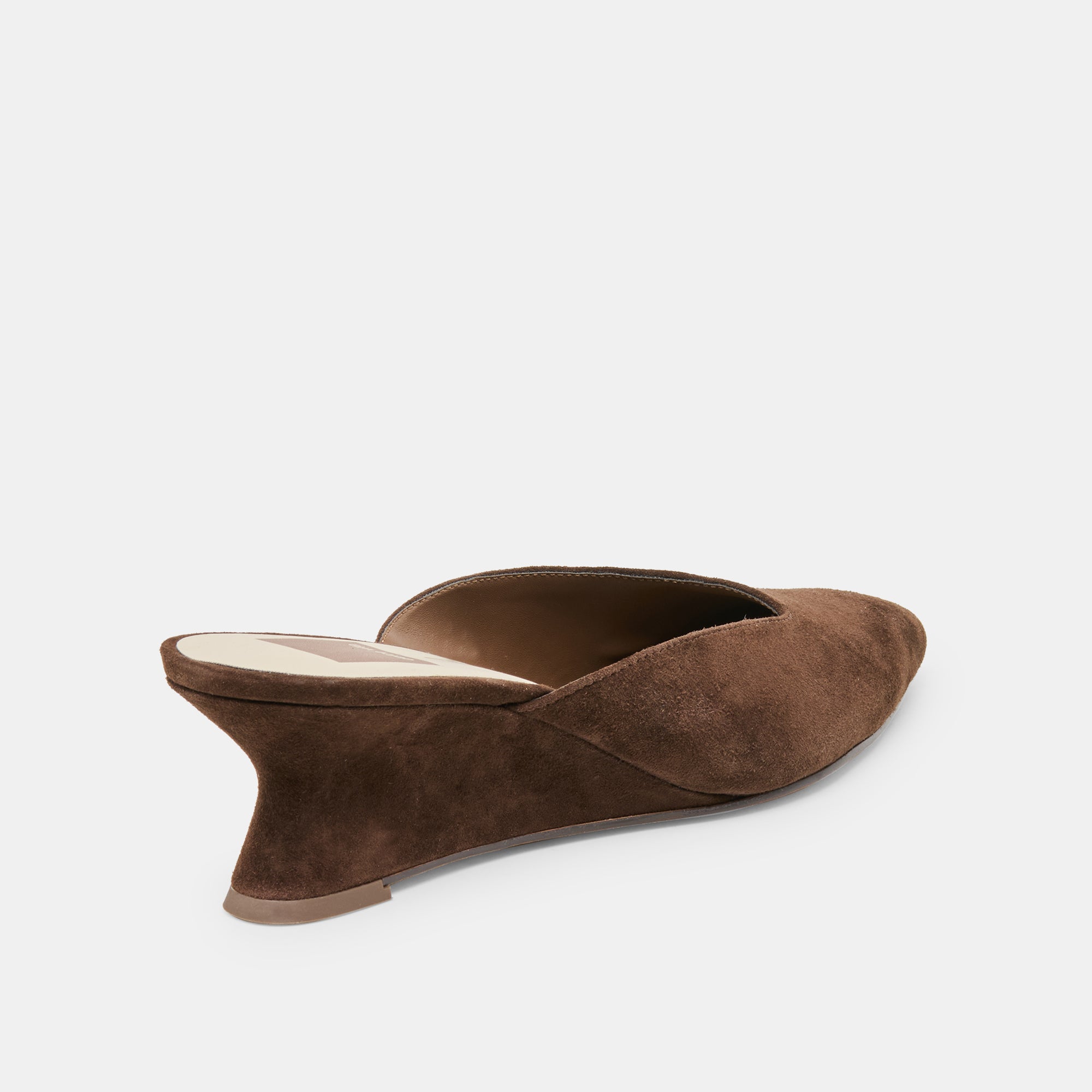 CAMY MULES DK BROWN SUEDE - Image 3