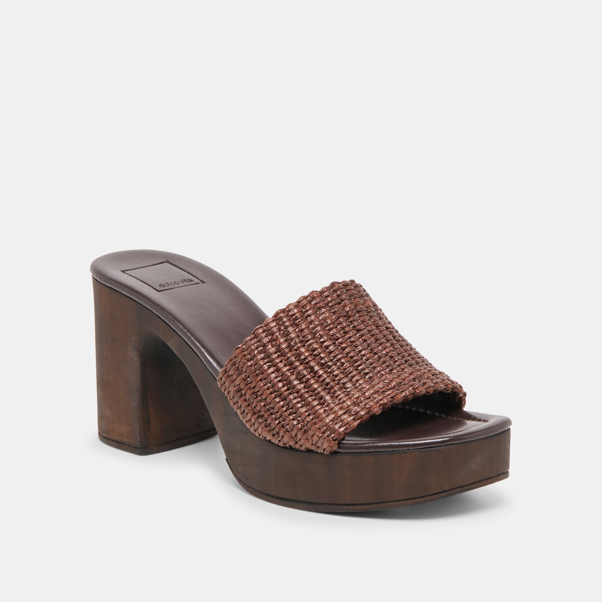 CELEST HEELS CHOCOLATE RAFFIA - Image 2