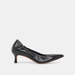 CELTIN HEELS BLACK LEATHER