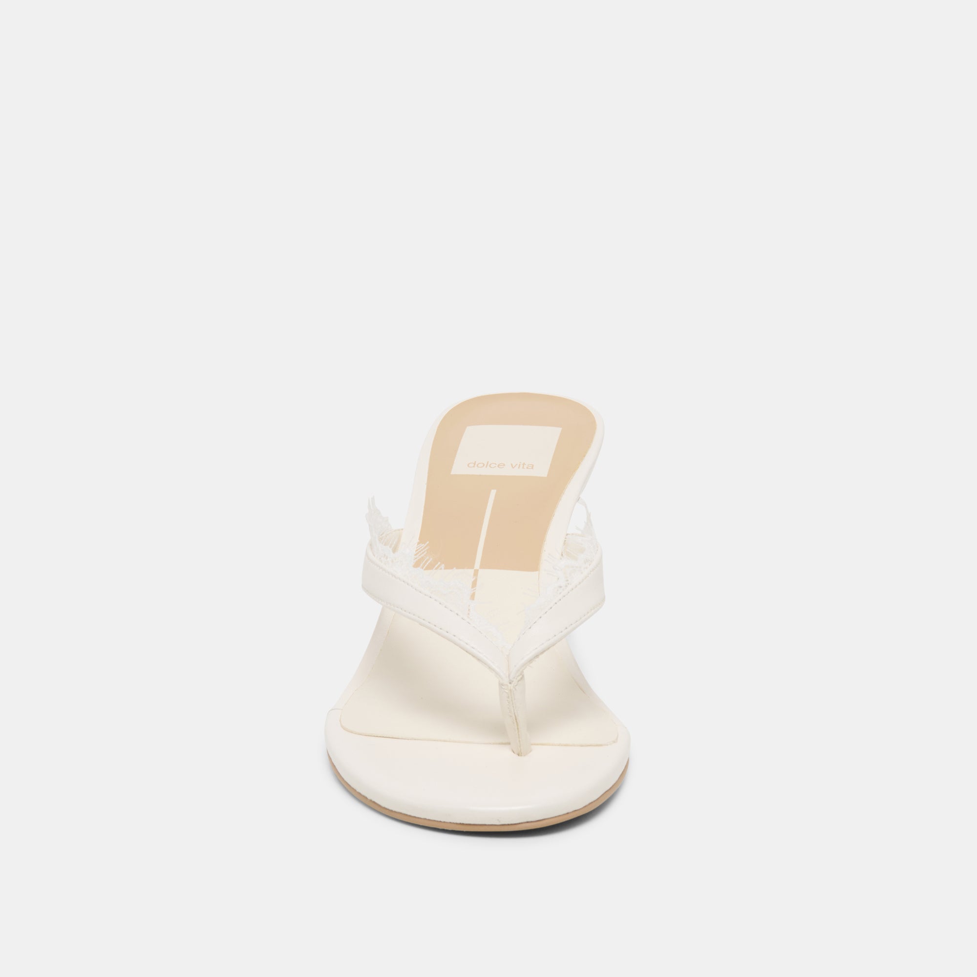 DAKSIE LACE HEELS TRUE WHITE LEATHER - Image 8