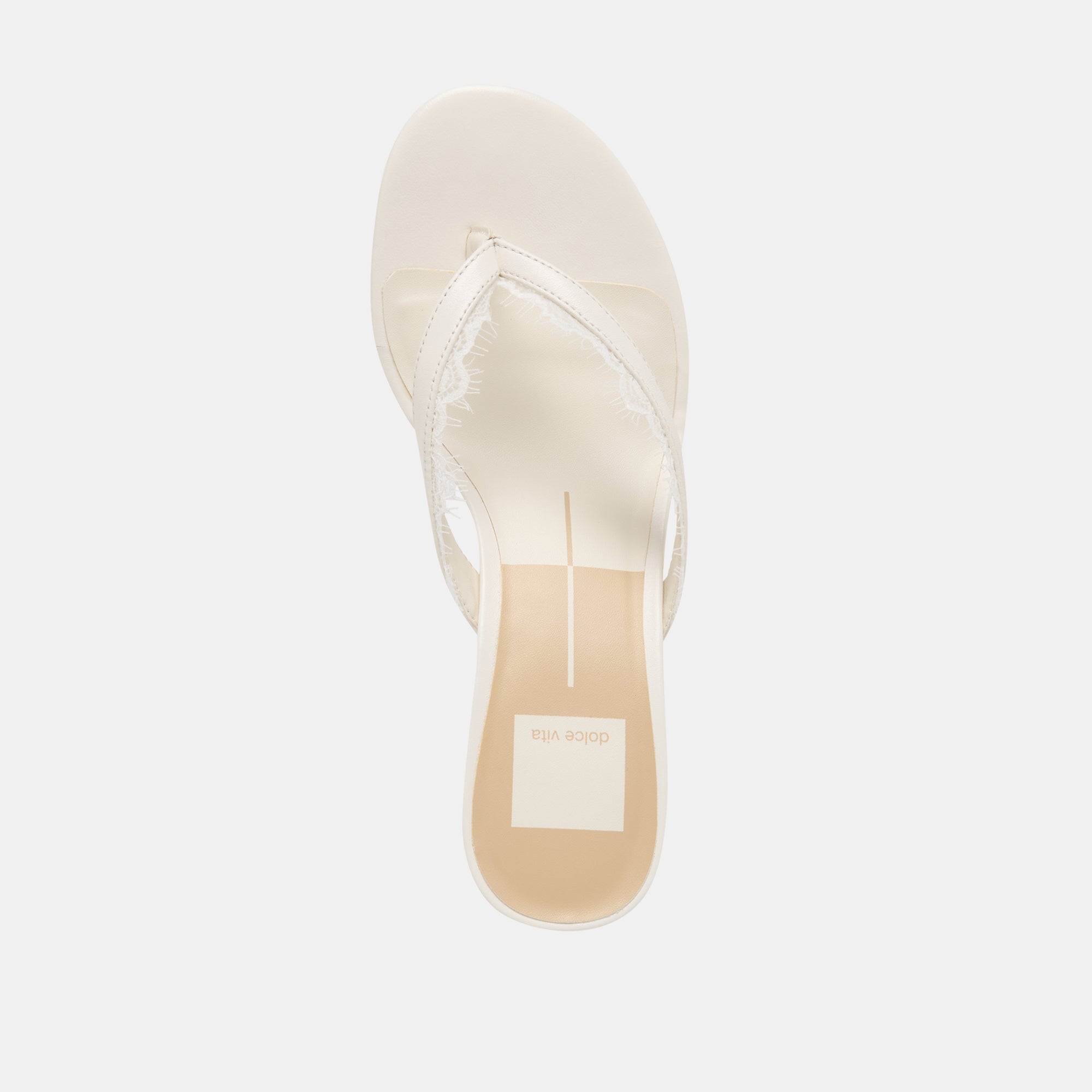 DAKSIE LACE HEELS TRUE WHITE LEATHER - Image 10