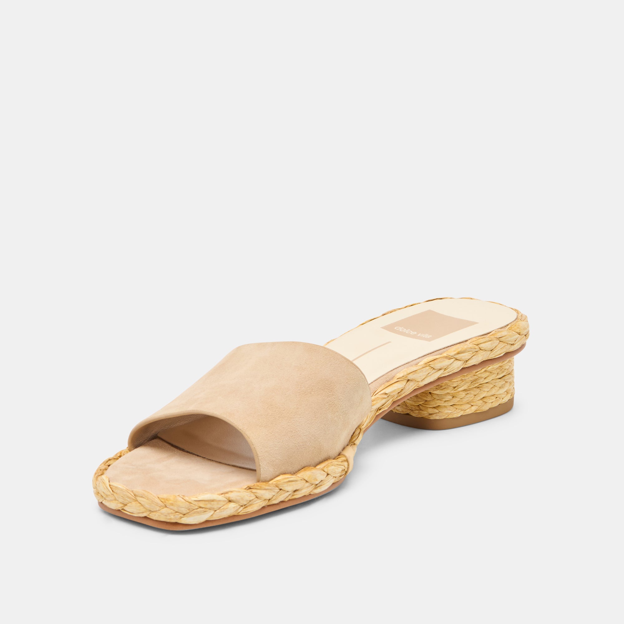 DIXI WIDE SANDALS CAMEL SUEDE - Image 4