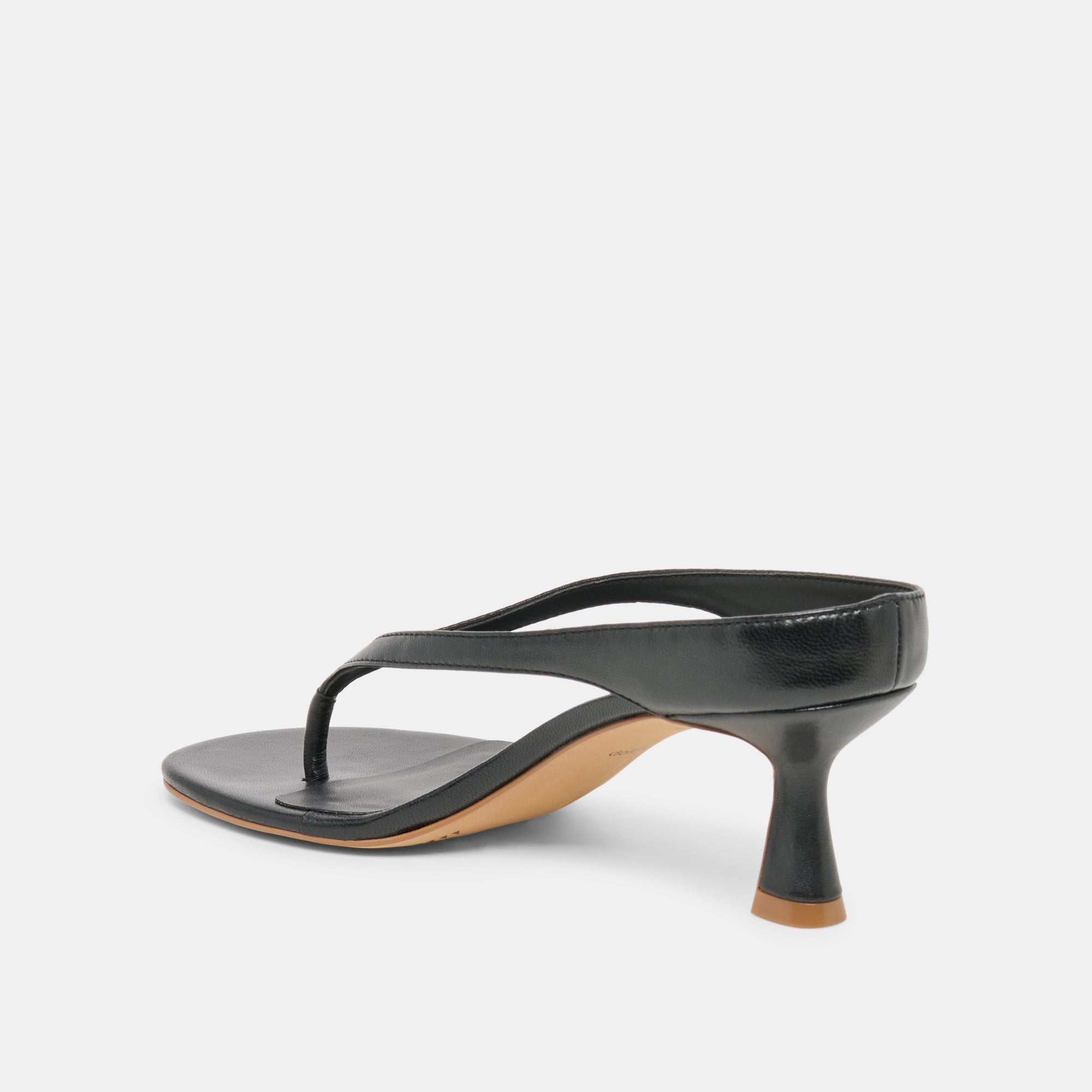 DOREEN HEELS BLACK LEATHER - Image 7