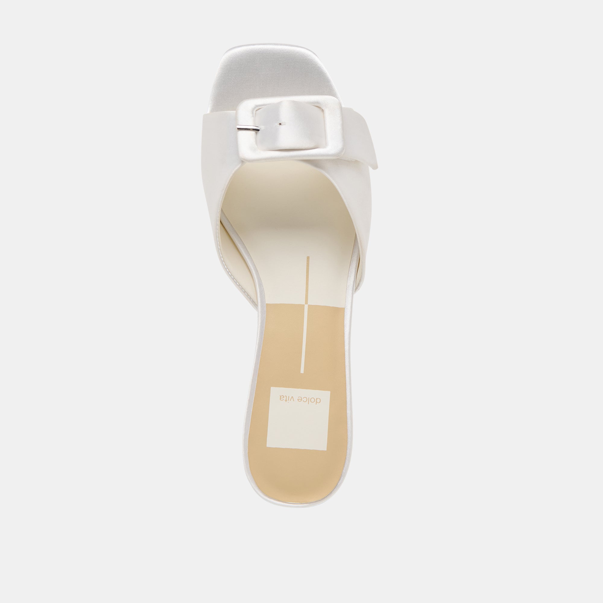 EDINA SANDALS TRUE WHITE SATIN - Image 8