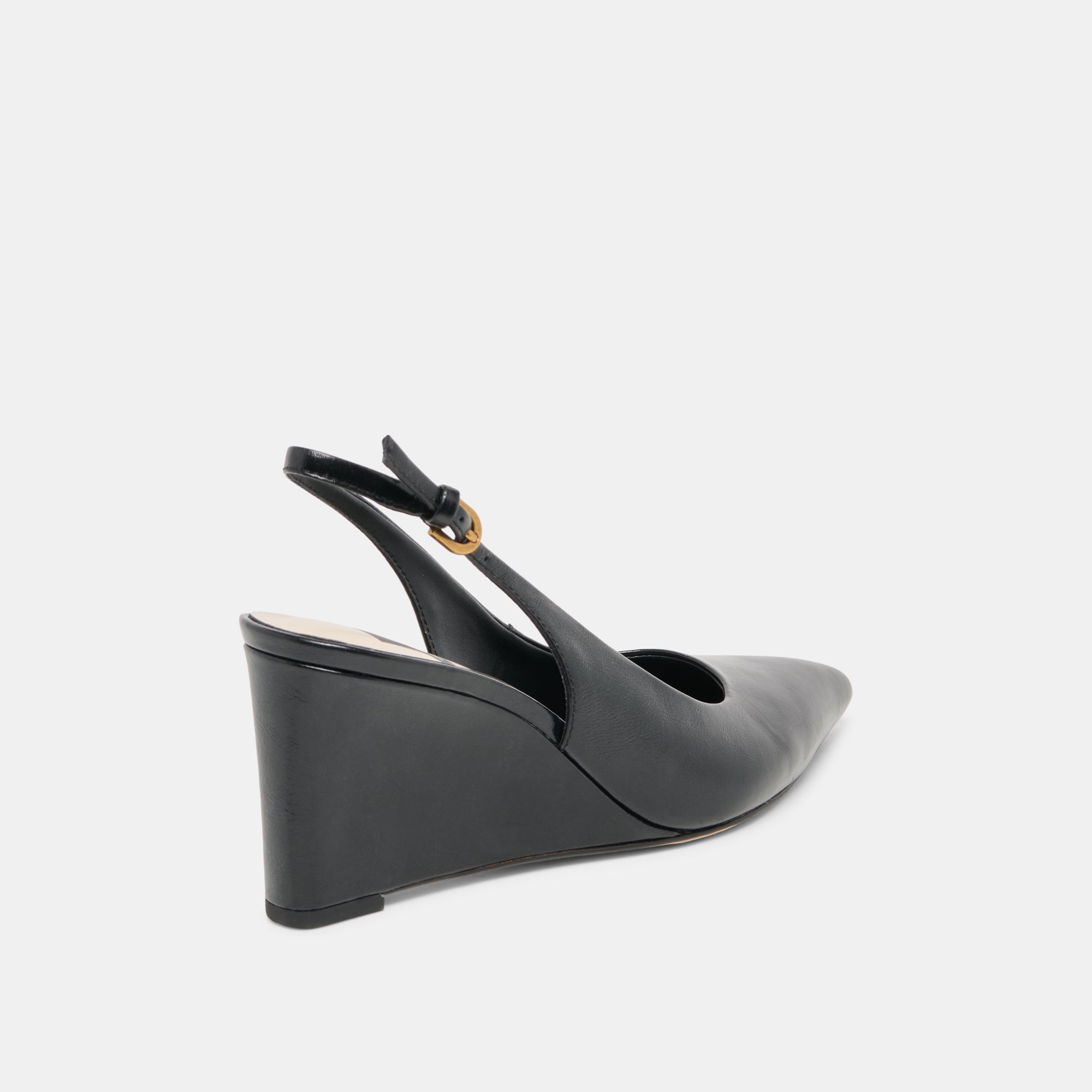 EVELAN WEDGES BLACK LEATHER - Image 3