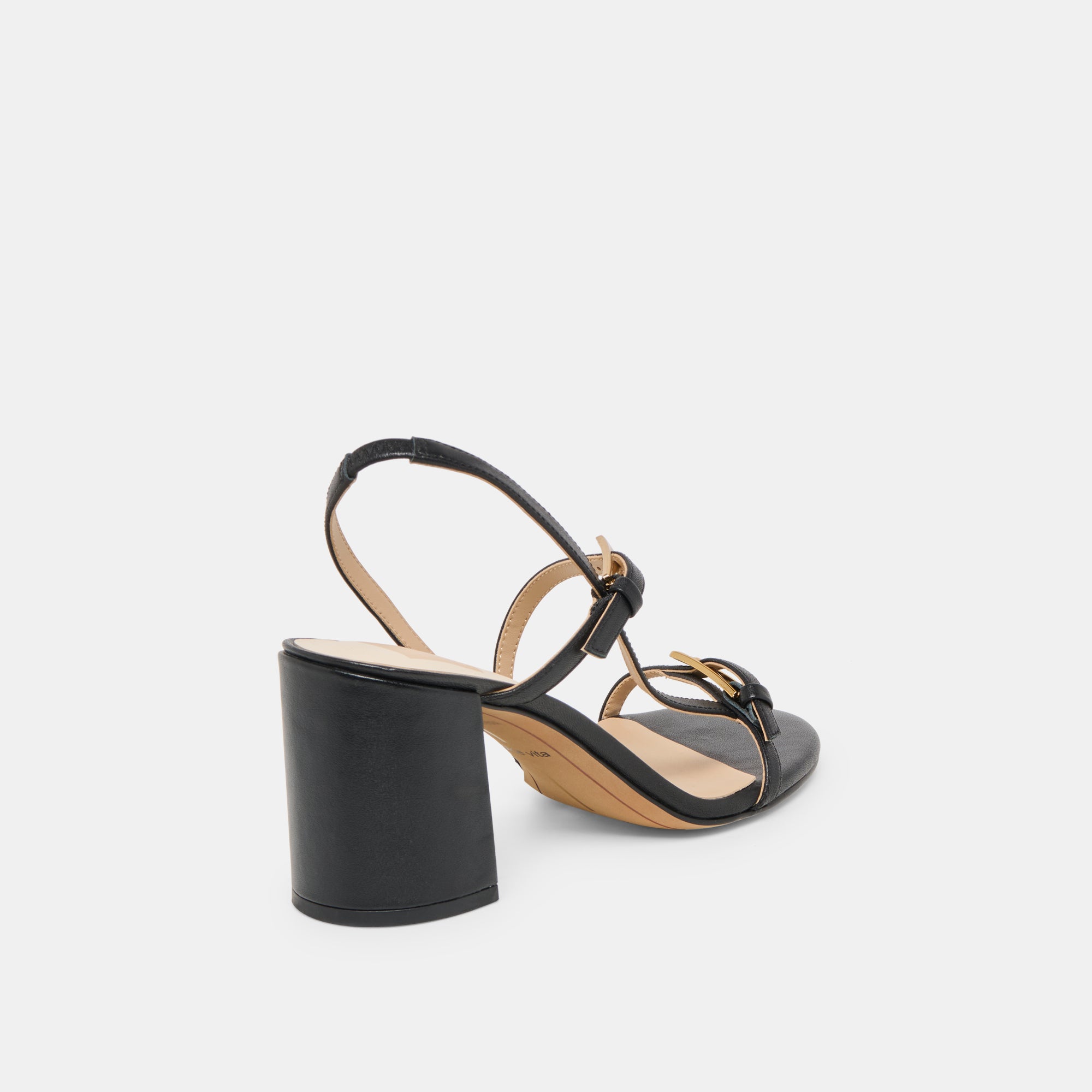 FAYE HEELS BLACK LEATHER - Image 4