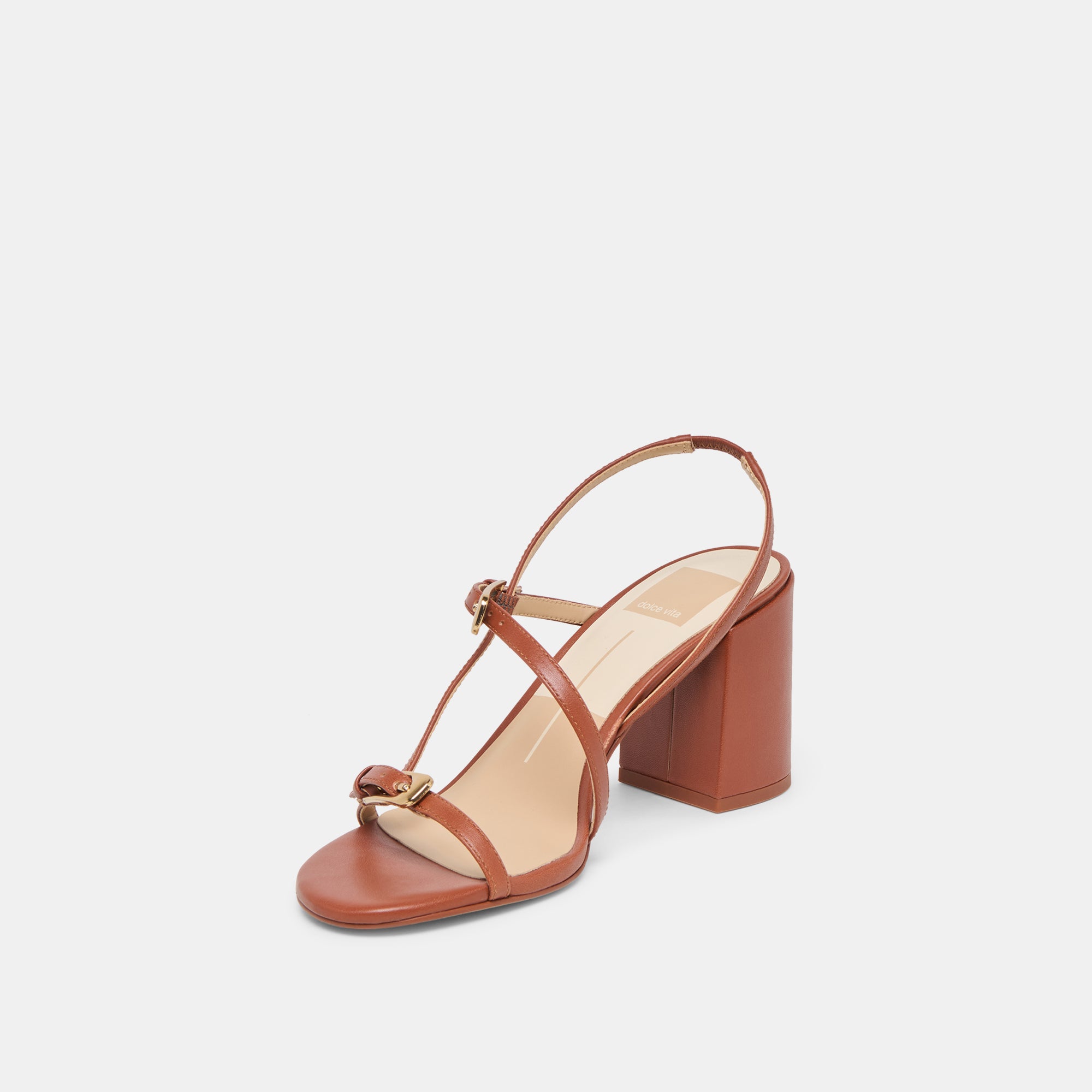FAYE HEELS COGNAC LEATHER - Image 4