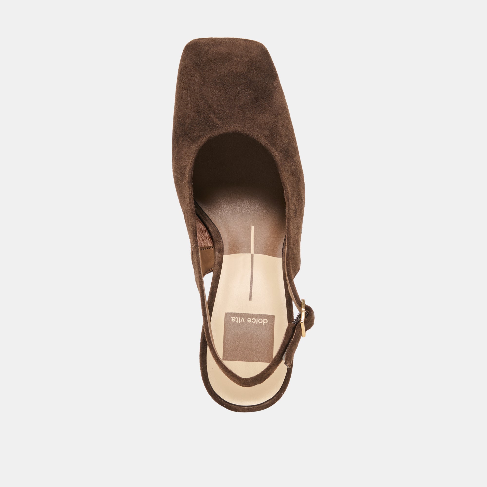 GESSIA HEELS DK BROWN SUEDE - Image 8